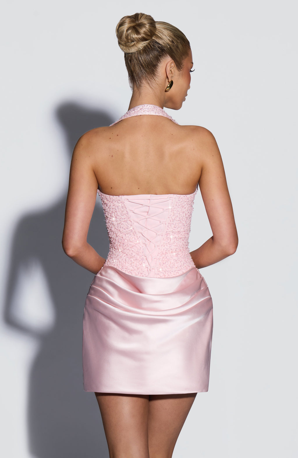 Nuria™ - Vestido Corto con Pedrería