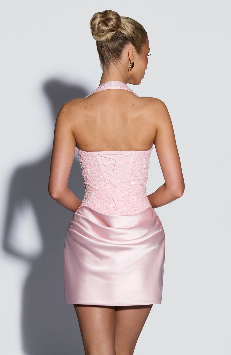 Nuria™ - Vestido Corto con Pedrería