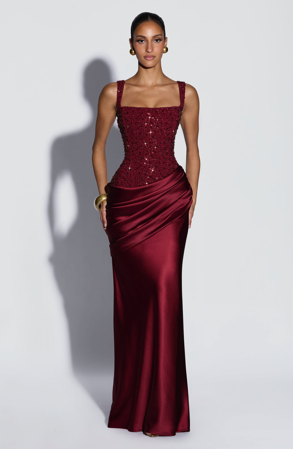 Alejandra™ - Vestido Largo de Satén
