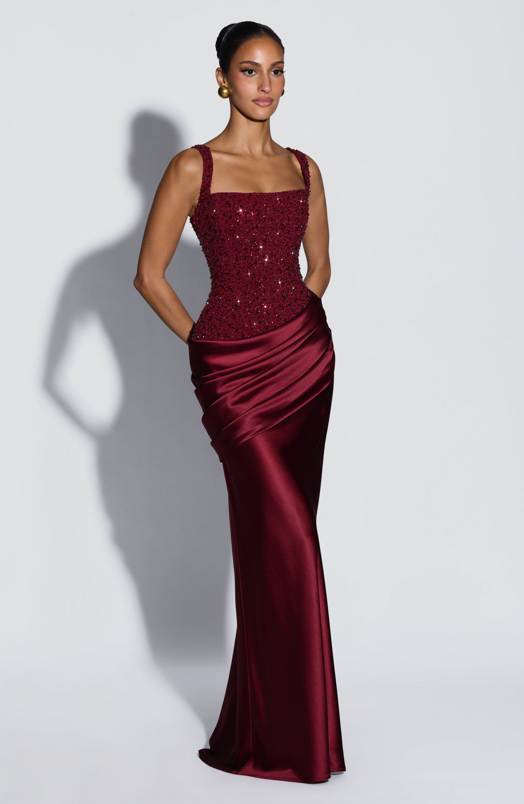 Alejandra™ - Vestido Largo de Satén