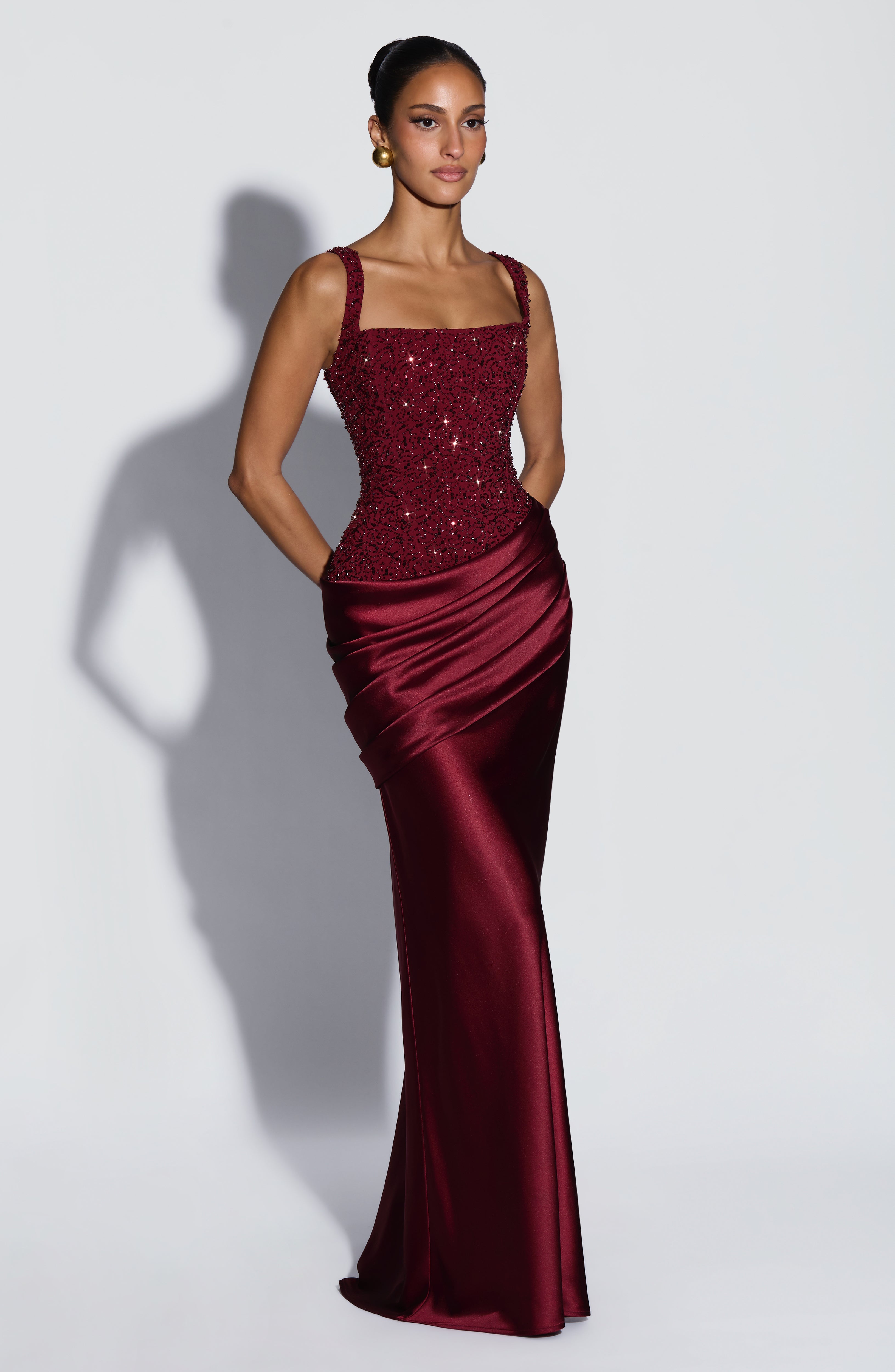 Alejandra™ - Vestido Largo de Satén