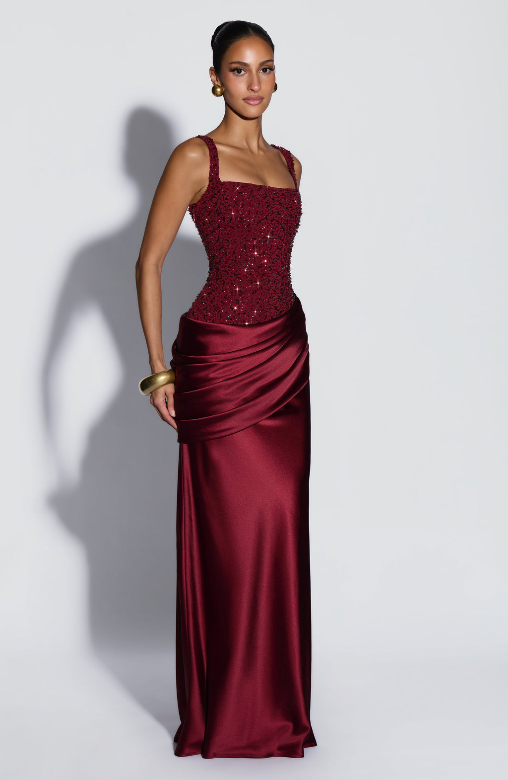 Alejandra™ - Vestido Largo de Satén