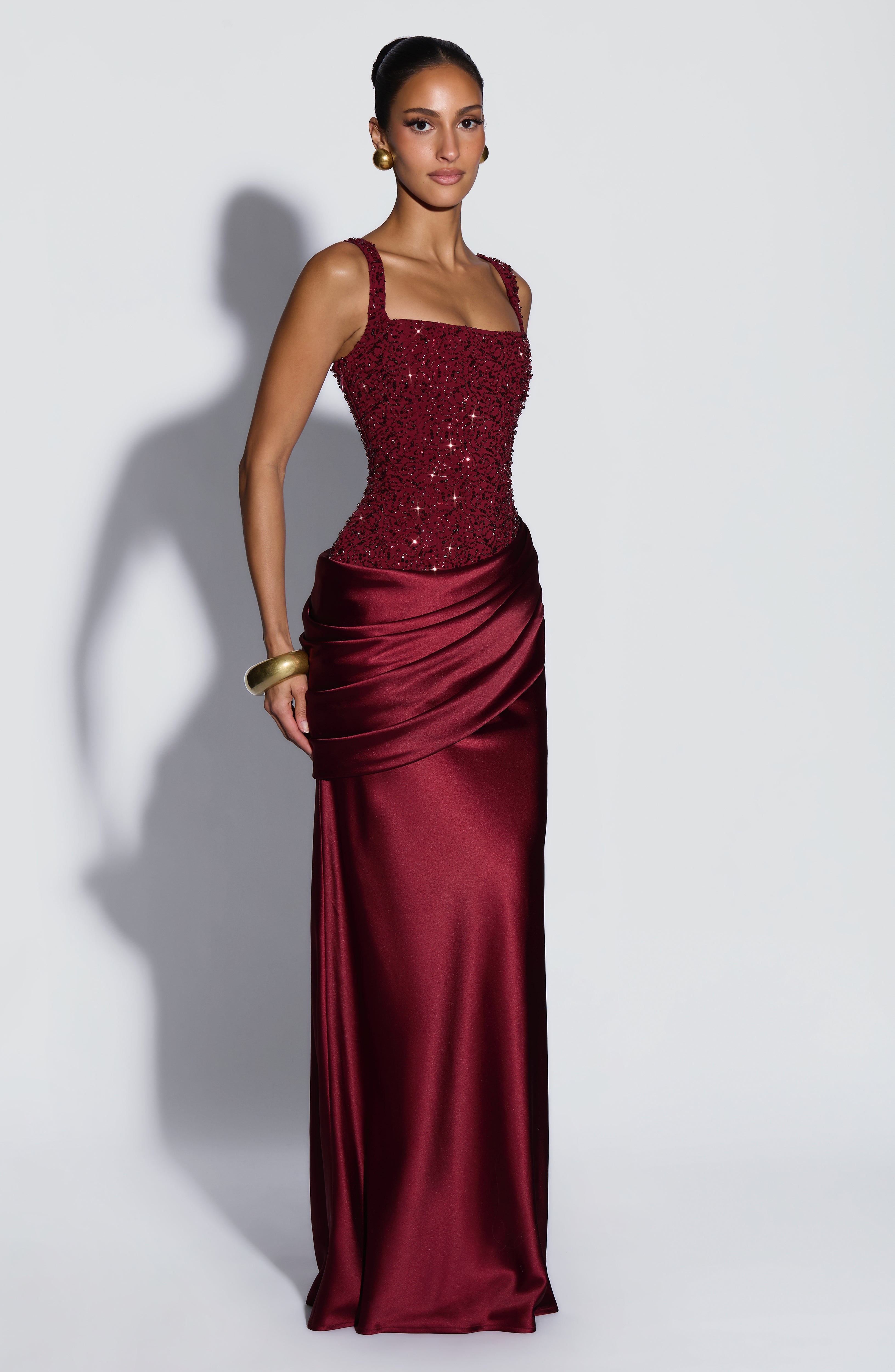 Alejandra™ - Vestido Largo de Satén