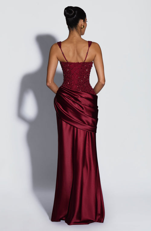 Alejandra™ - Vestido Largo de Satén