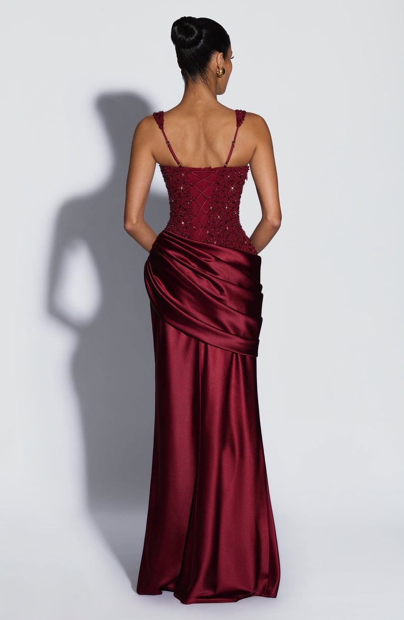 Alejandra™ - Vestido Largo de Satén