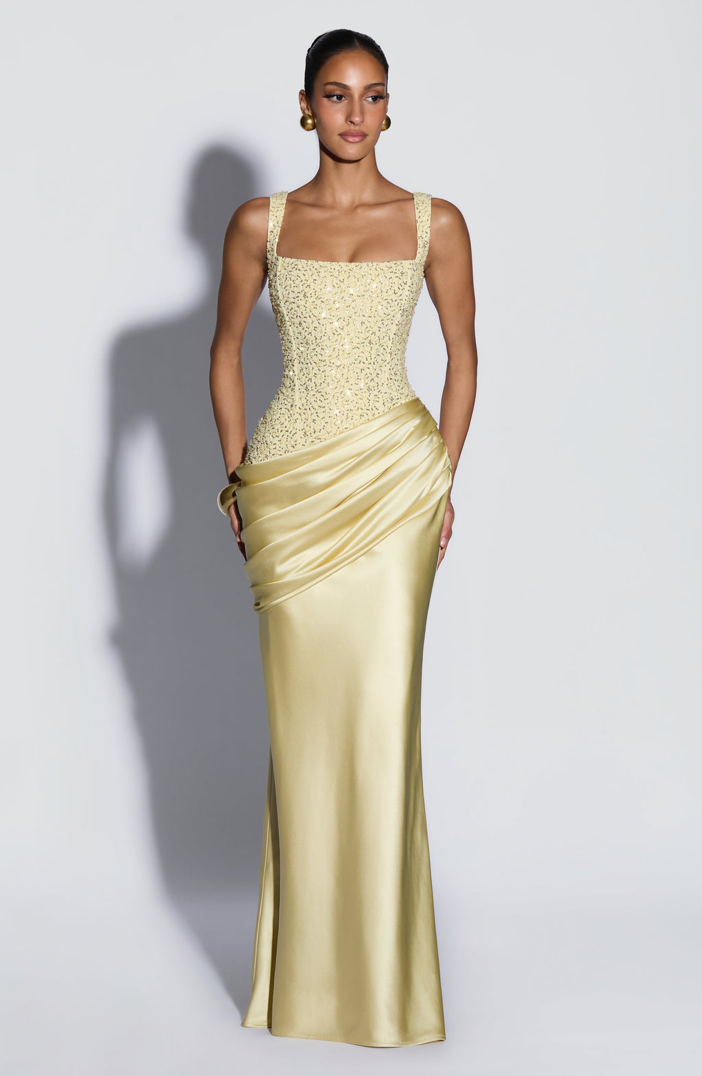 Alejandra™ - Vestido Largo de Satén