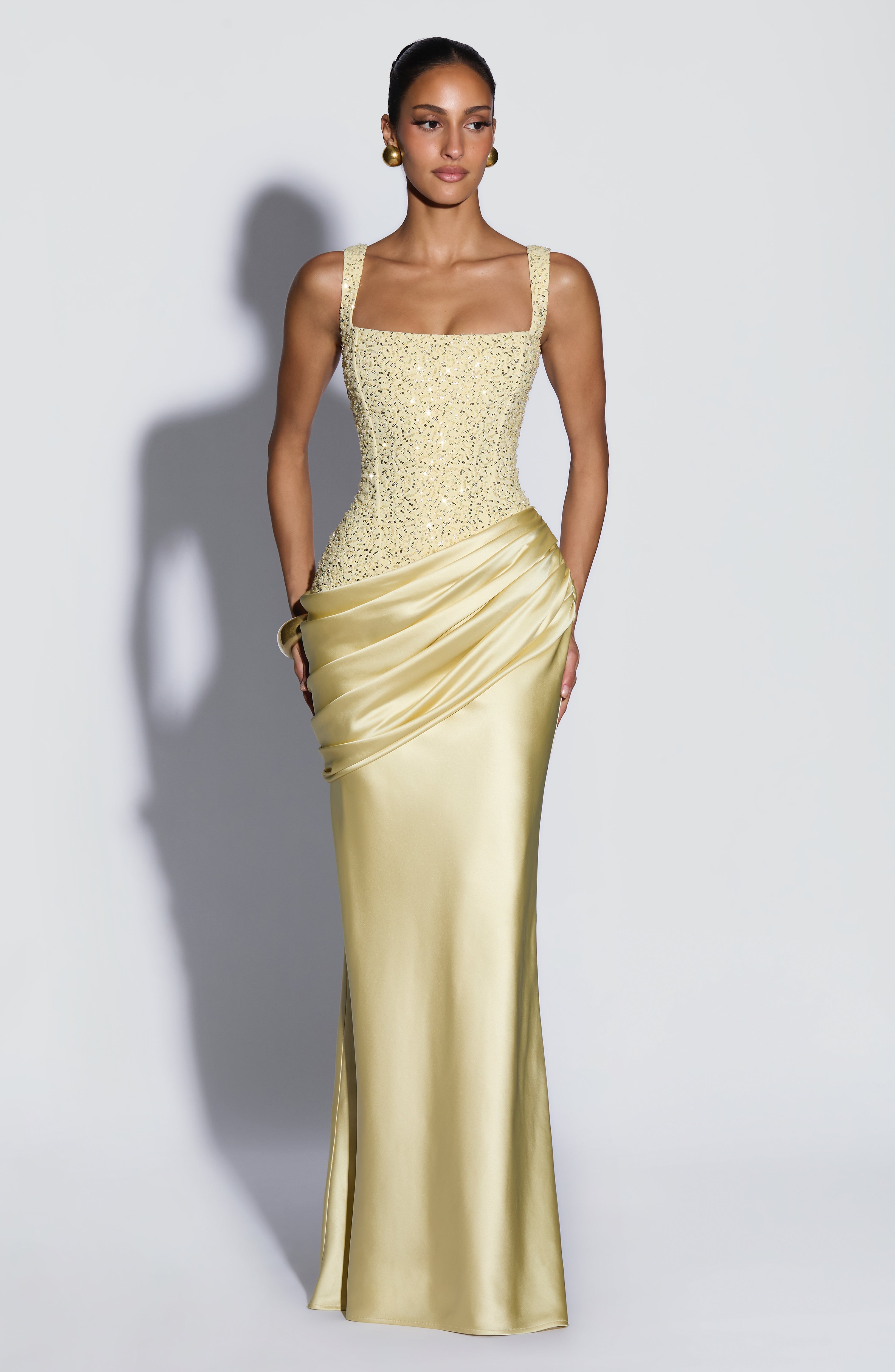 Alejandra™ - Vestido Largo de Satén