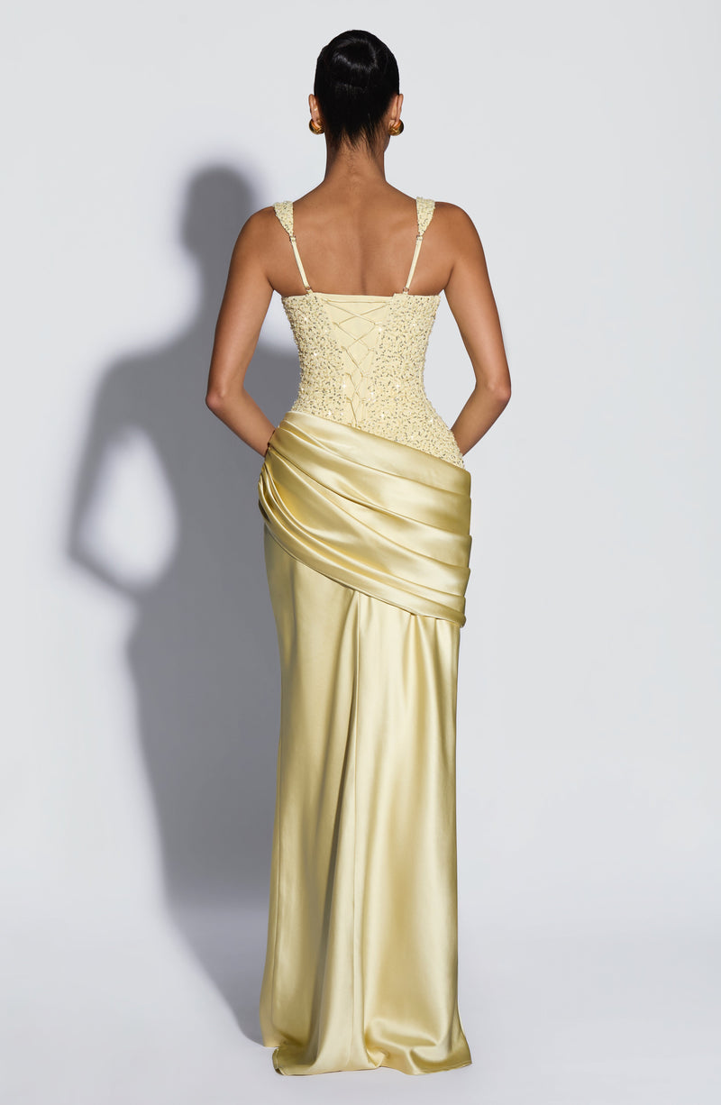 Alejandra™ - Vestido Largo de Satén