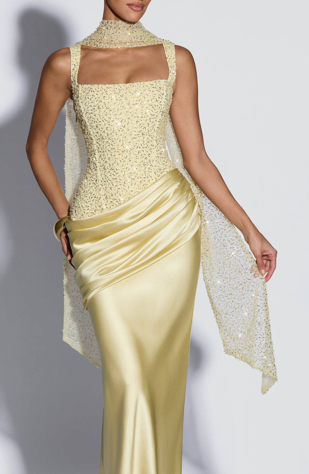 Alejandra™ - Vestido Largo de Satén