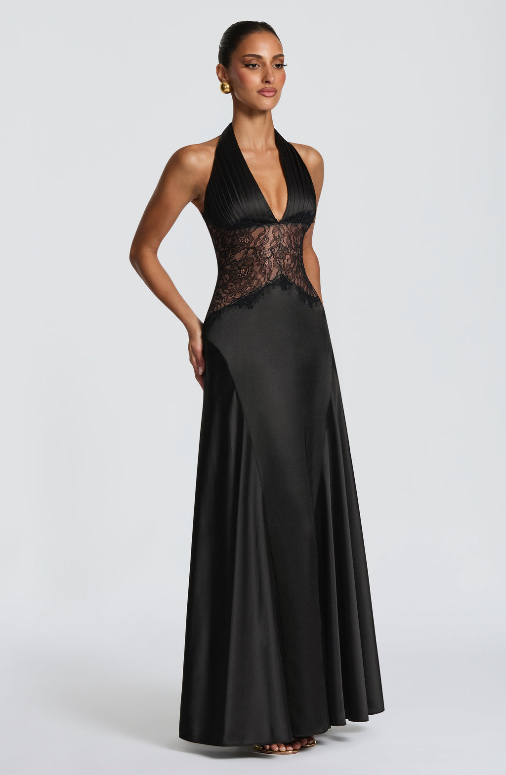 Elara™ - Vestido Largo de Encaje y Espalda Abierta