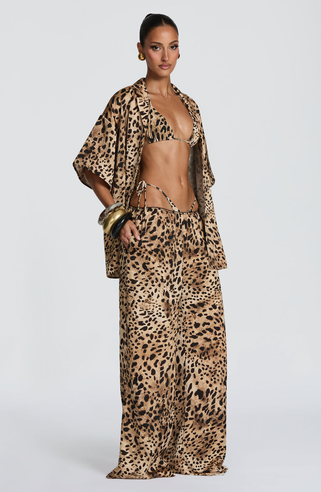 Soraya™ - Pantalón Palazzo de Satén