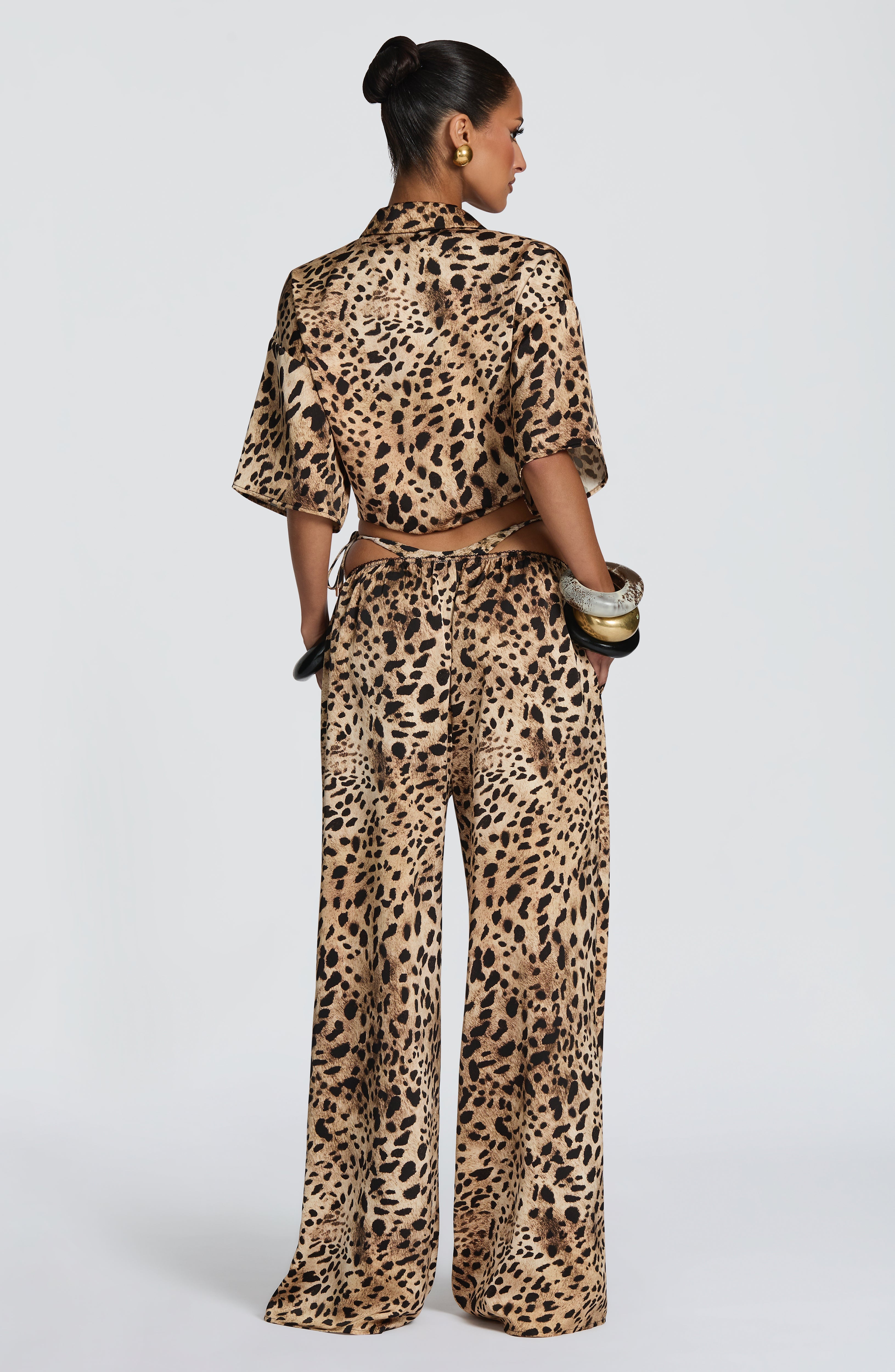 Soraya™ - Pantalón Palazzo de Satén
