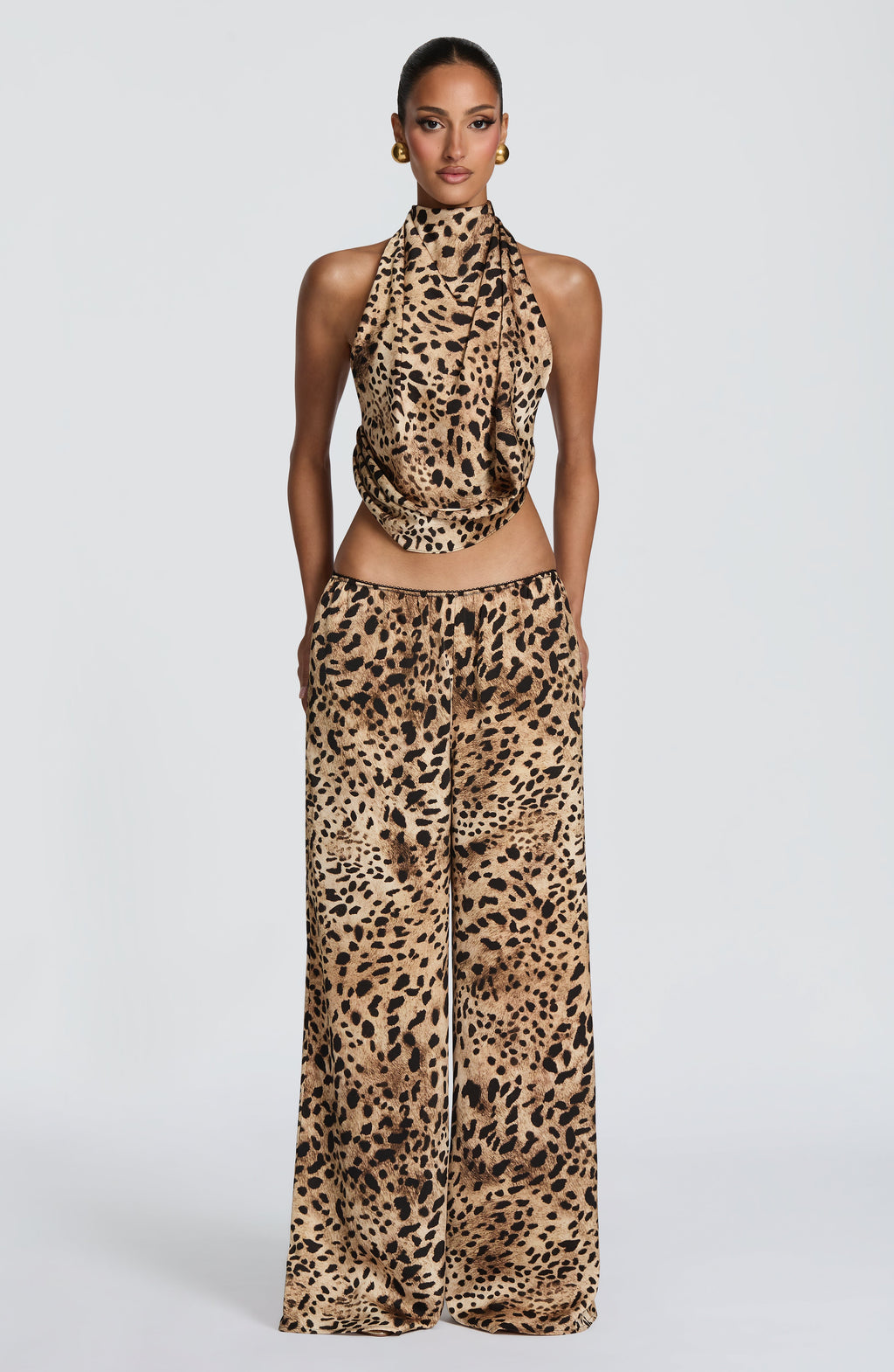 Soraya™ - Pantalón Palazzo de Satén