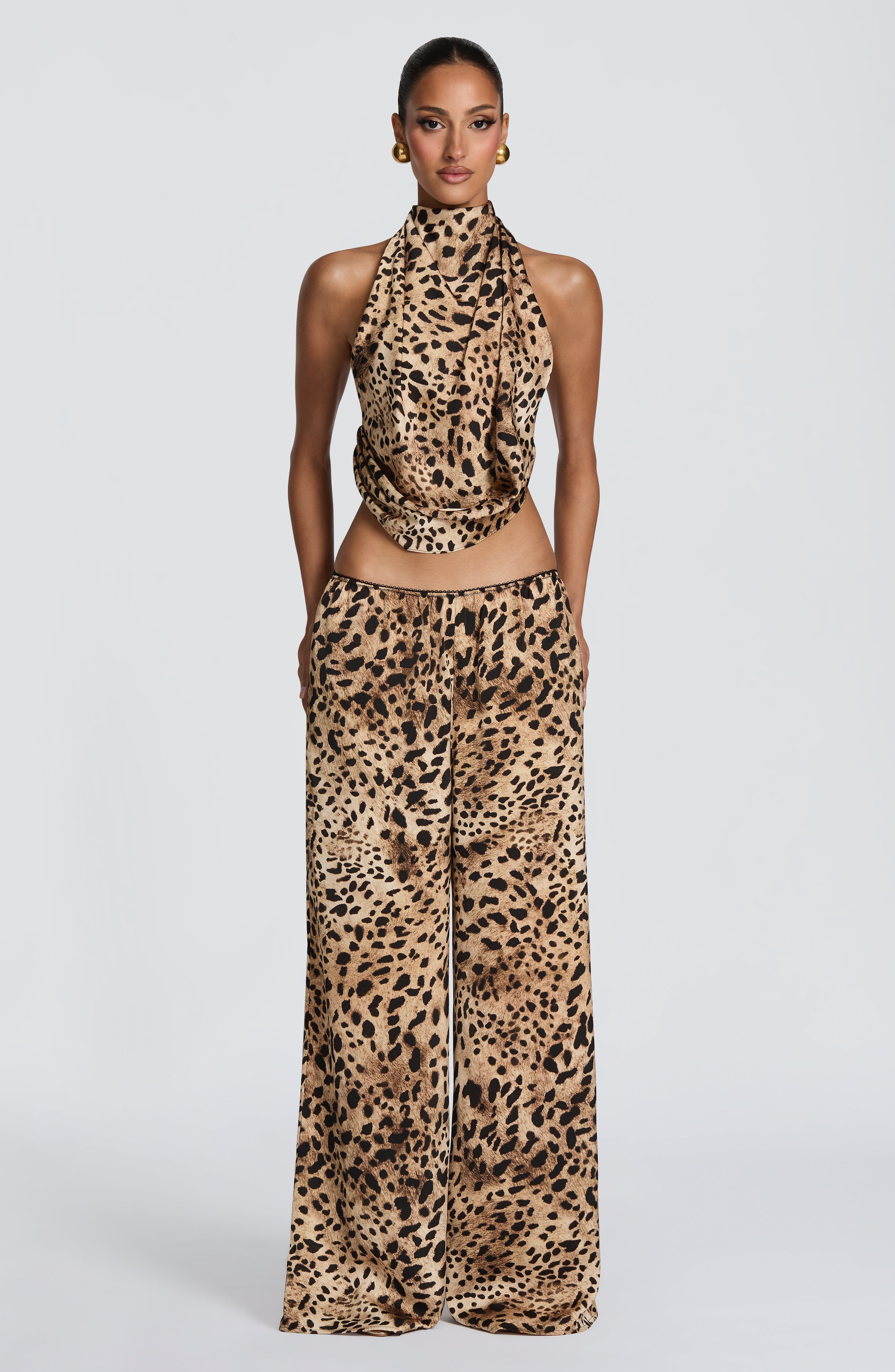 Soraya™ - Pantalón Palazzo de Satén