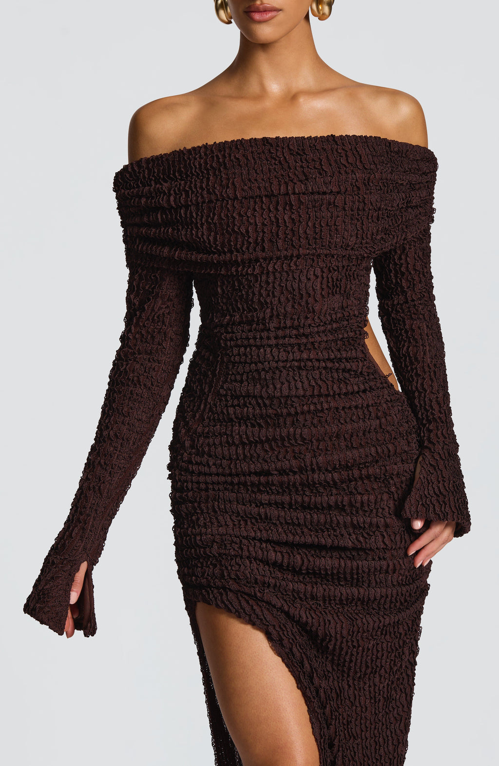 Adelphia™ - Vestido Midi Elegante Marrón