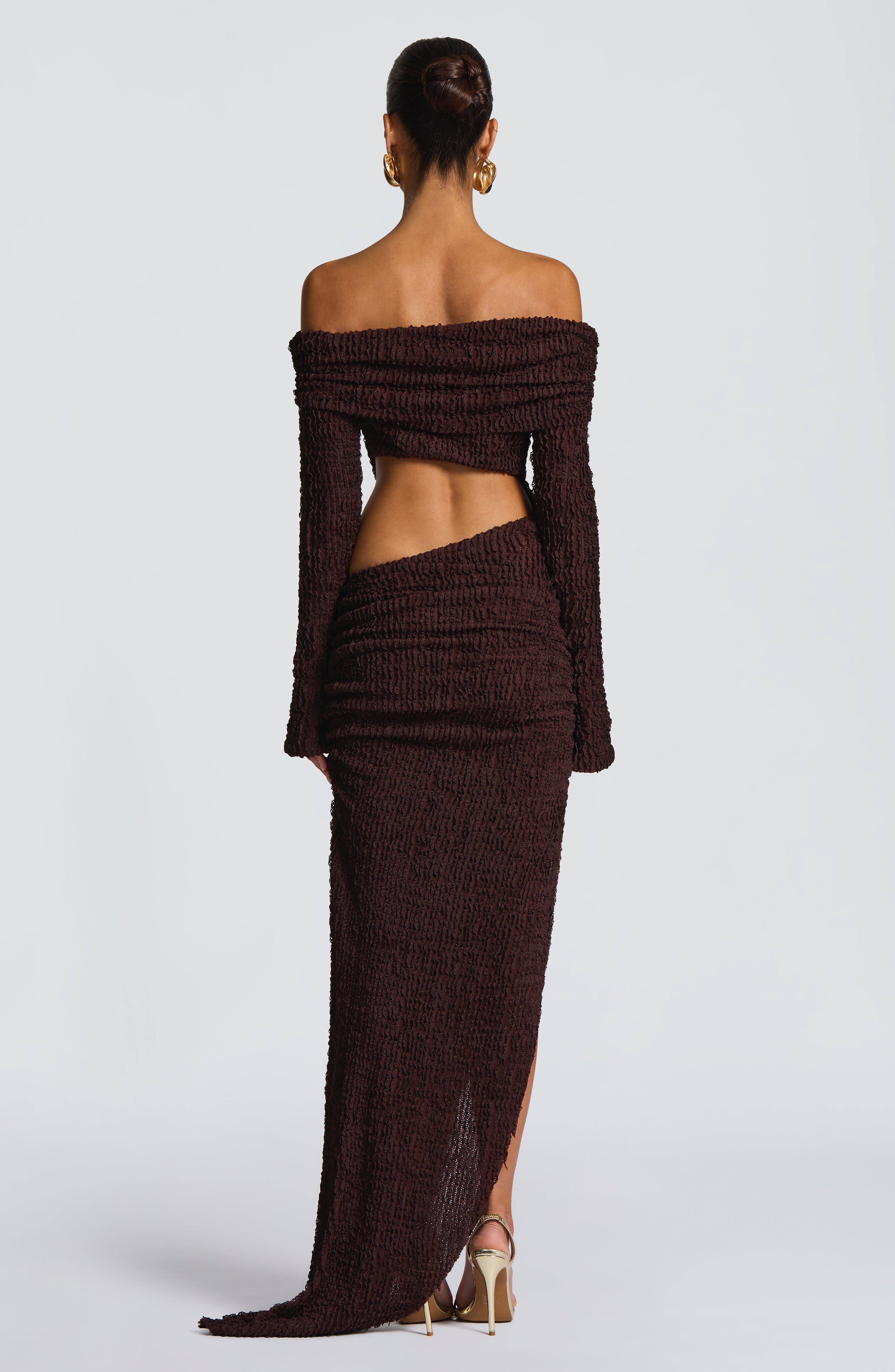 Adelphia™ - Vestido Midi Elegante Marrón
