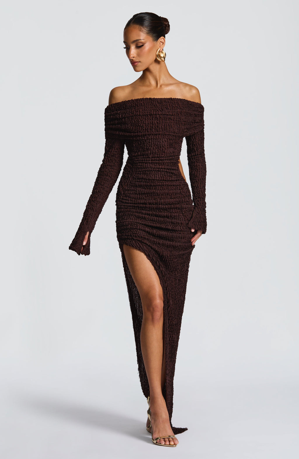 Adelphia™ - Vestido Midi Elegante Marrón