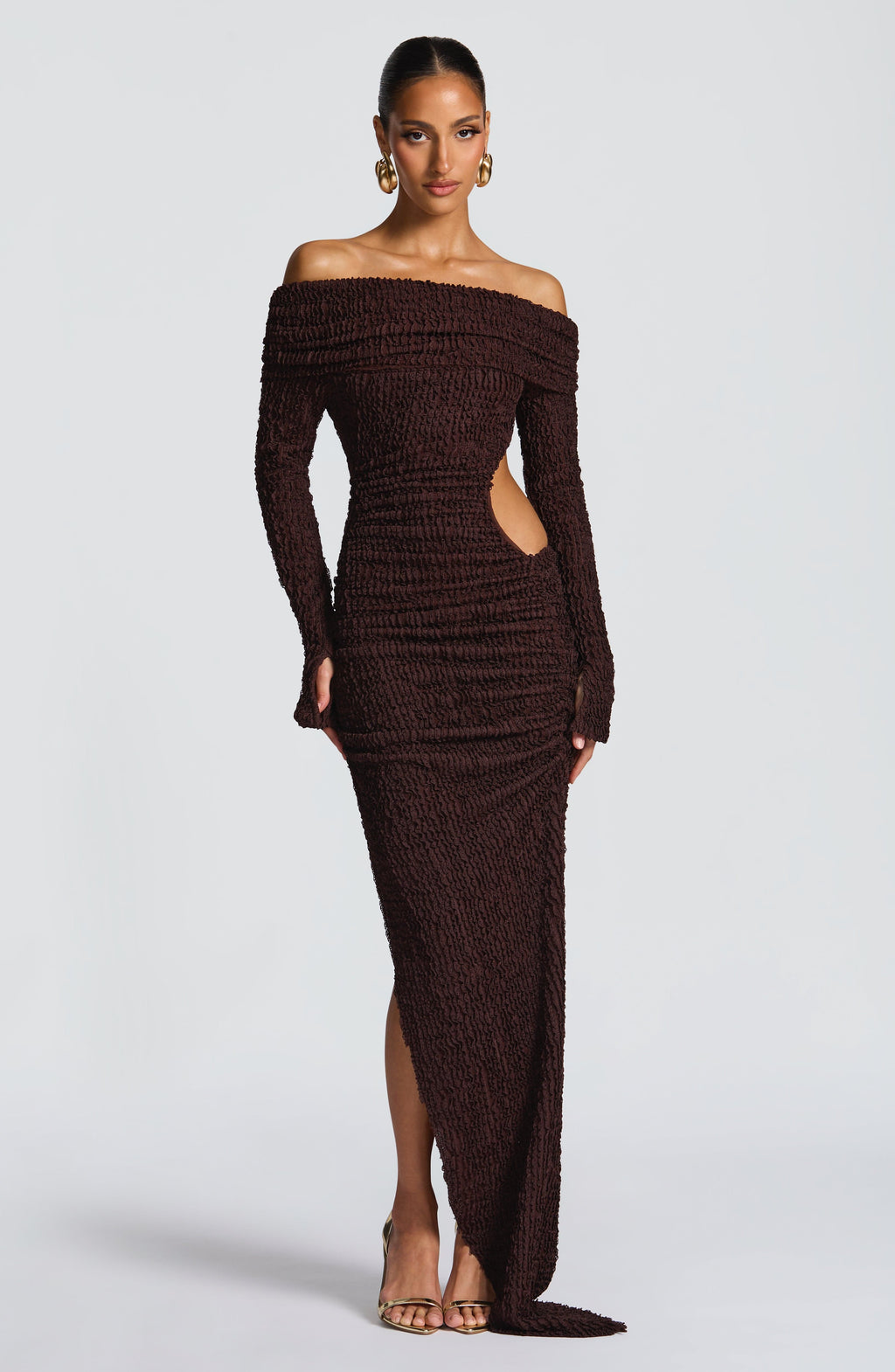 Adelphia™ - Vestido Midi Elegante Marrón