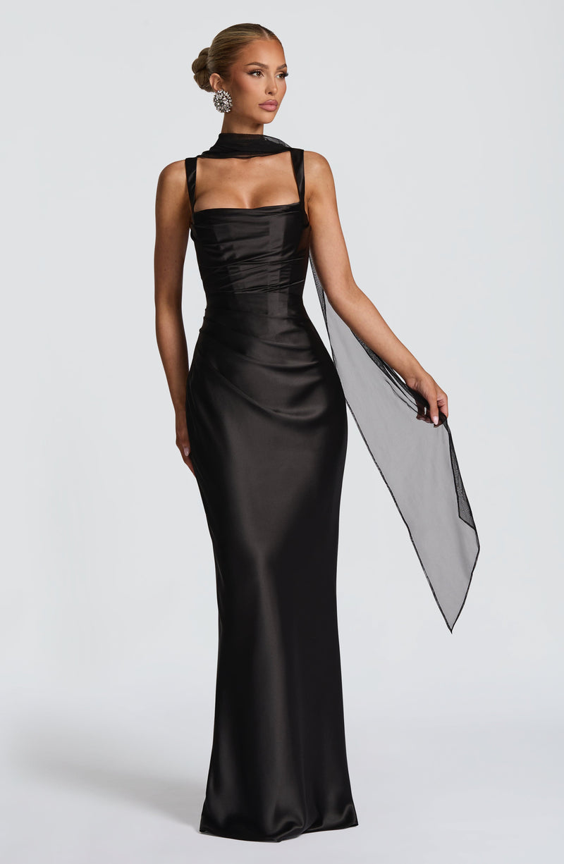 Carlota™ - Vestido Largo de Satén