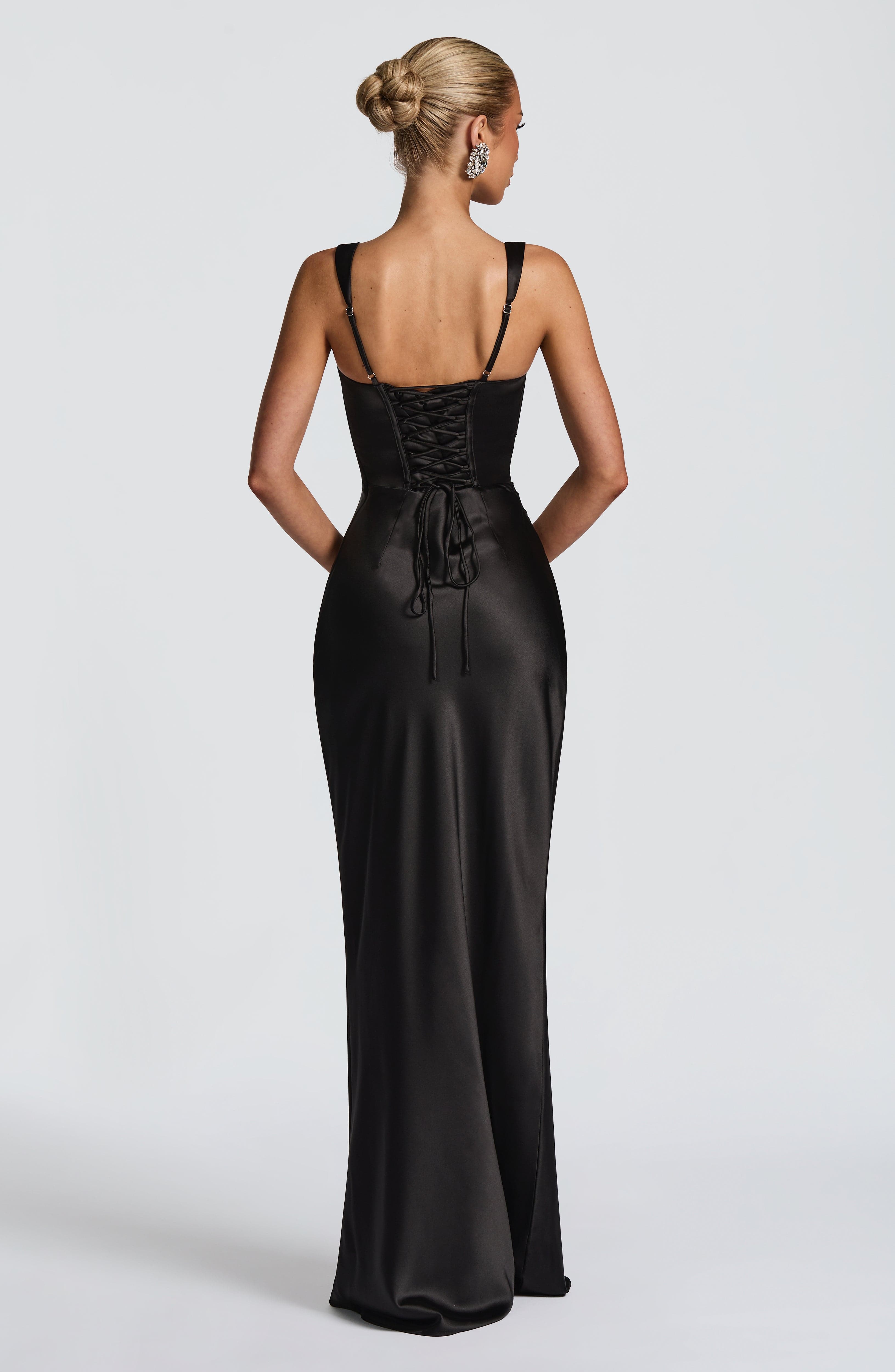 Carlota™ - Vestido Largo de Satén