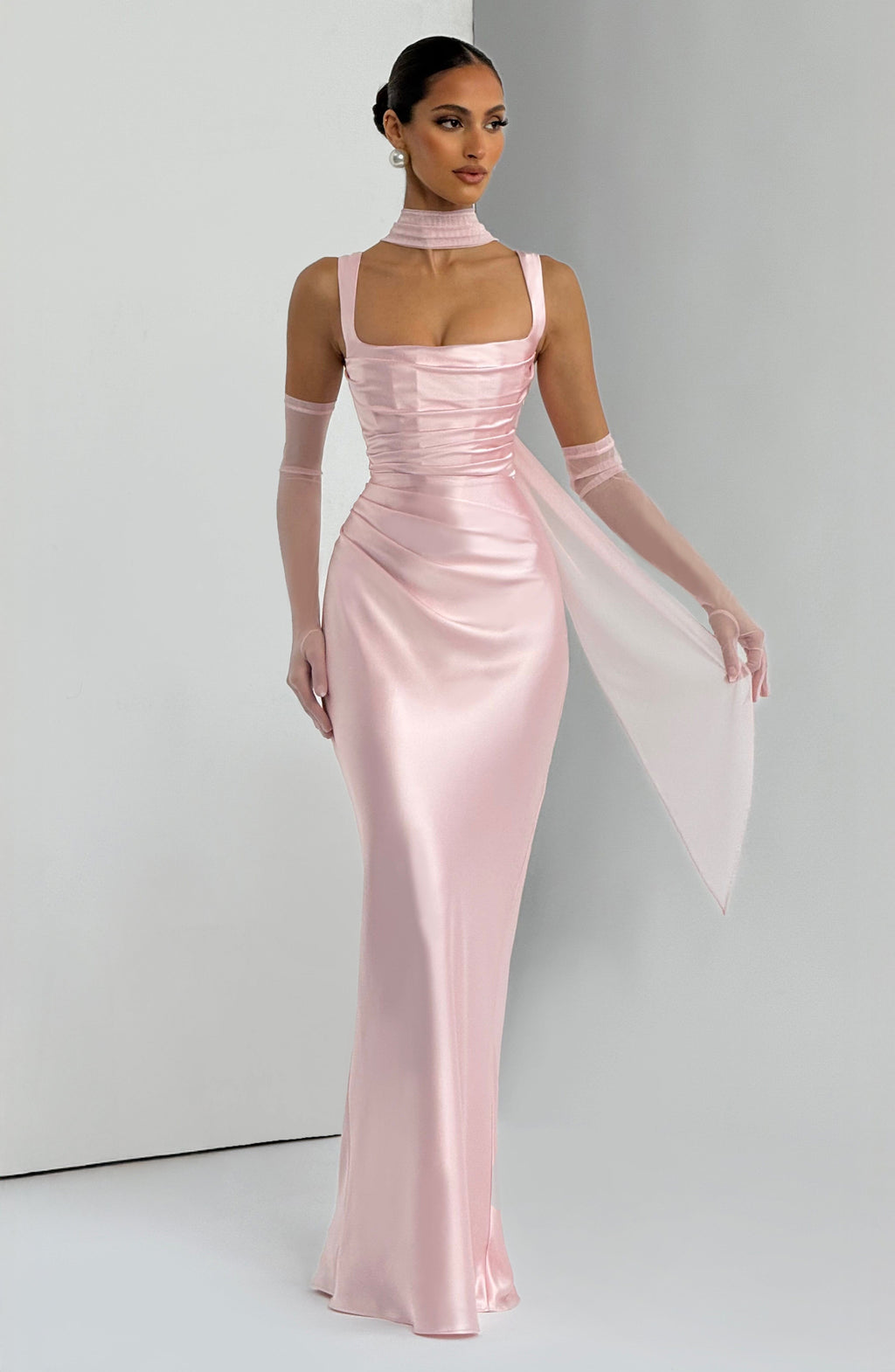 Carlota™ - Vestido Largo de Satén
