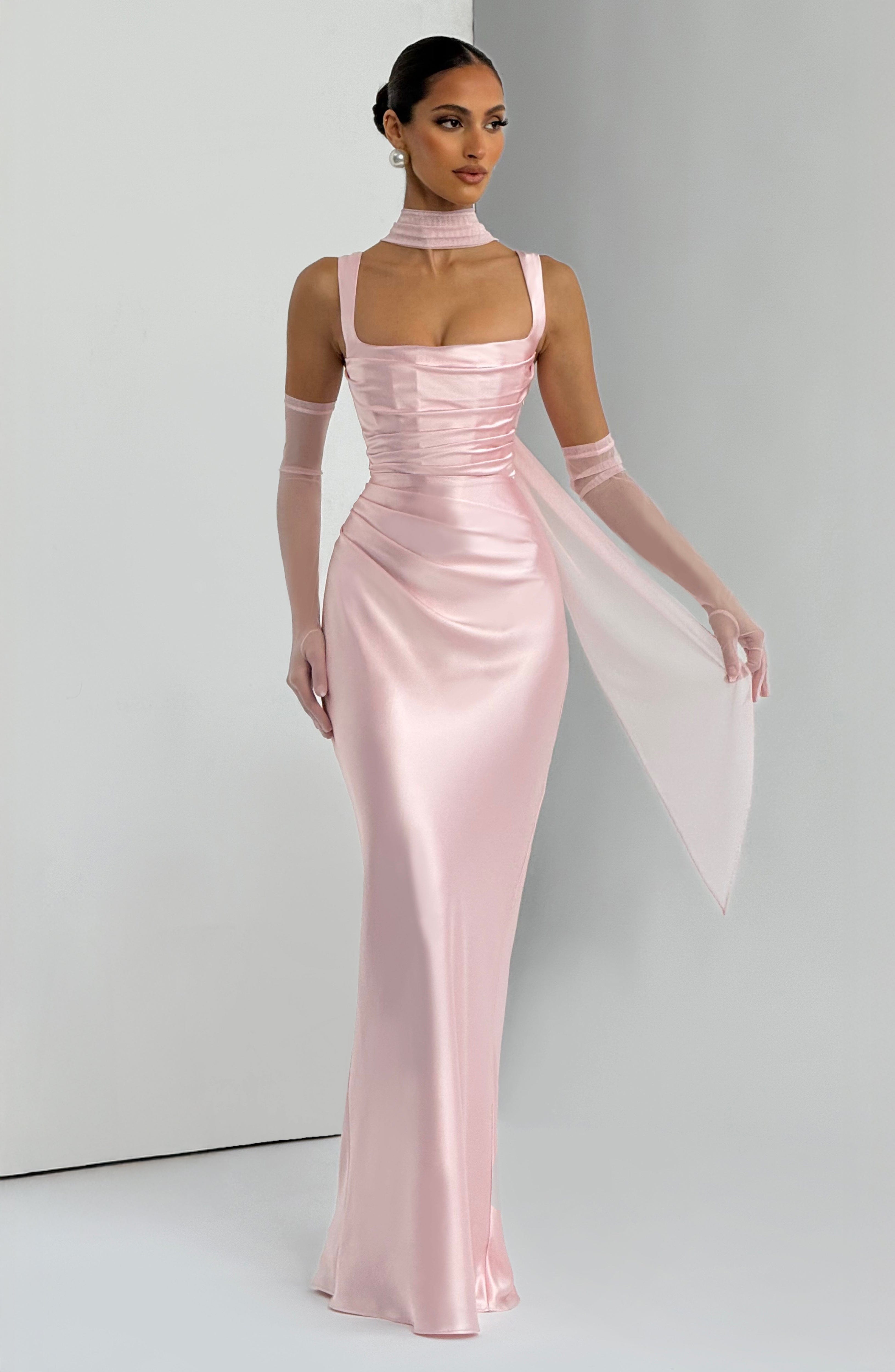 Carlota™ - Vestido Largo de Satén