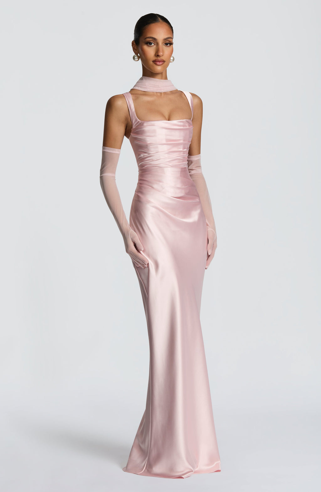 Carlota™ - Vestido Largo de Satén