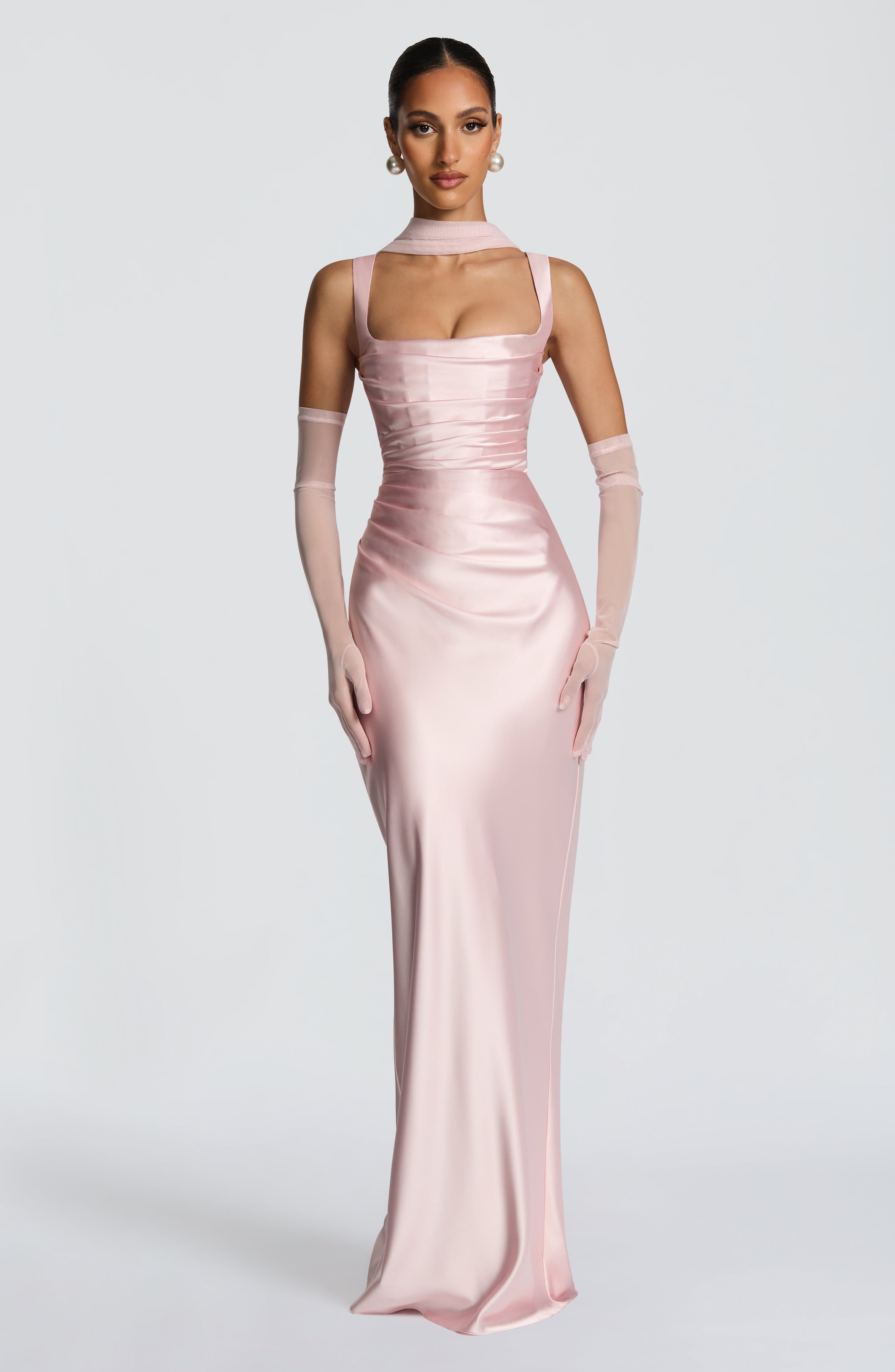 Carlota™ - Vestido Largo de Satén