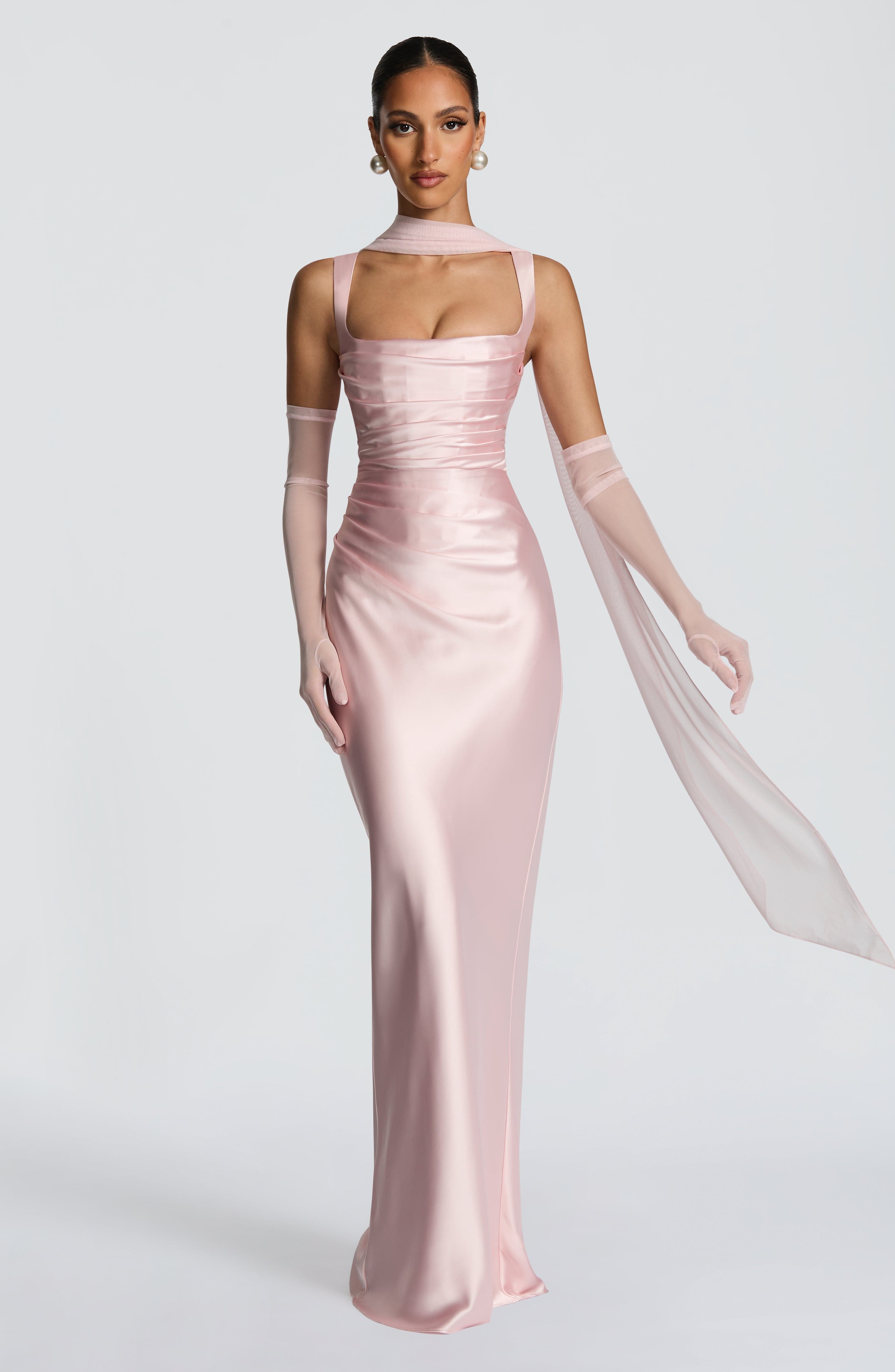 Carlota™ - Vestido Largo de Satén