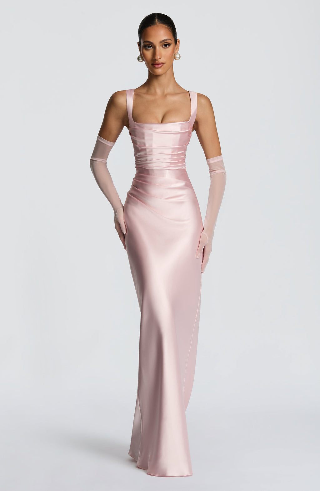 Carlota™ - Vestido Largo de Satén