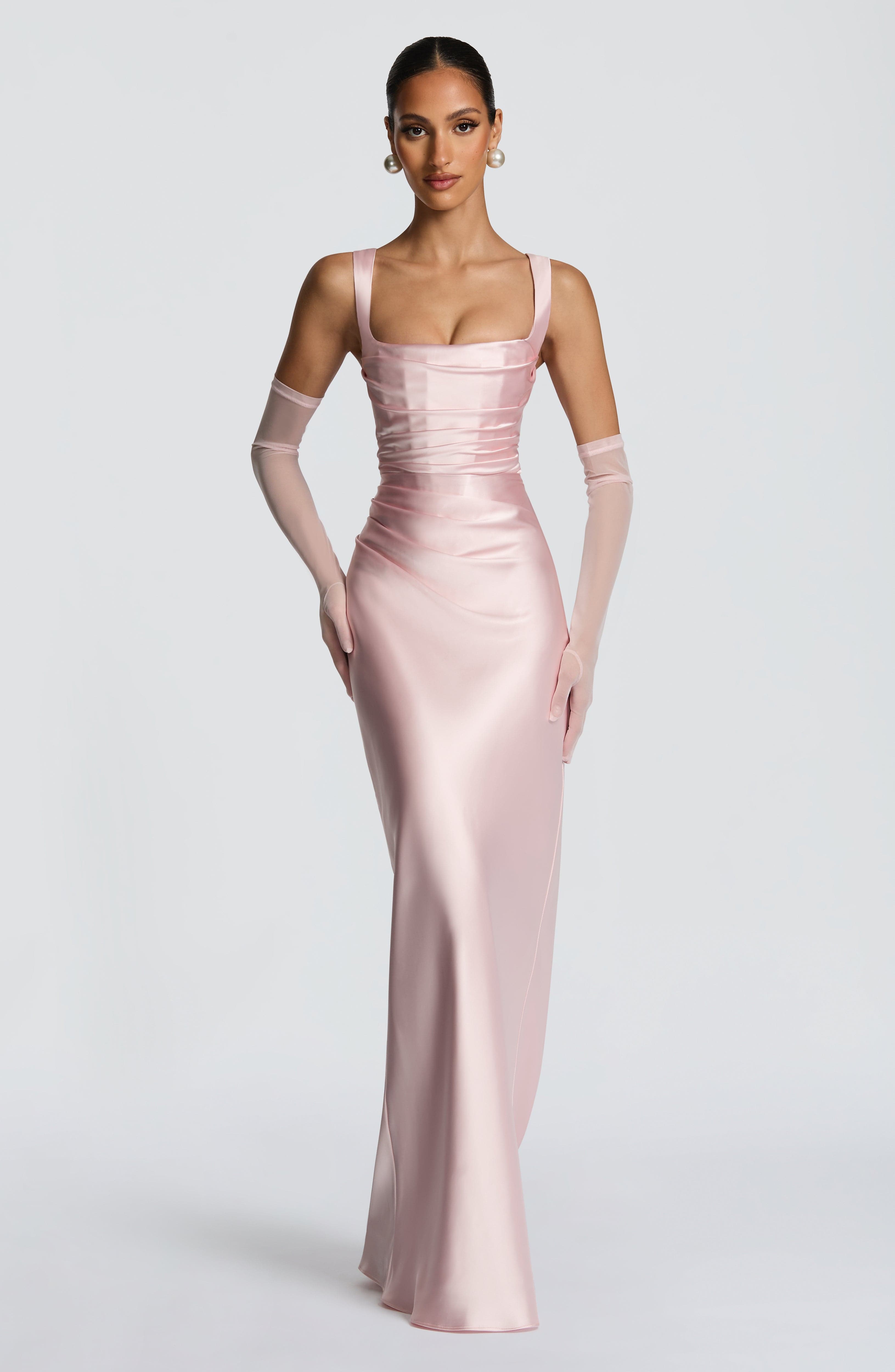 Carlota™ - Vestido Largo de Satén