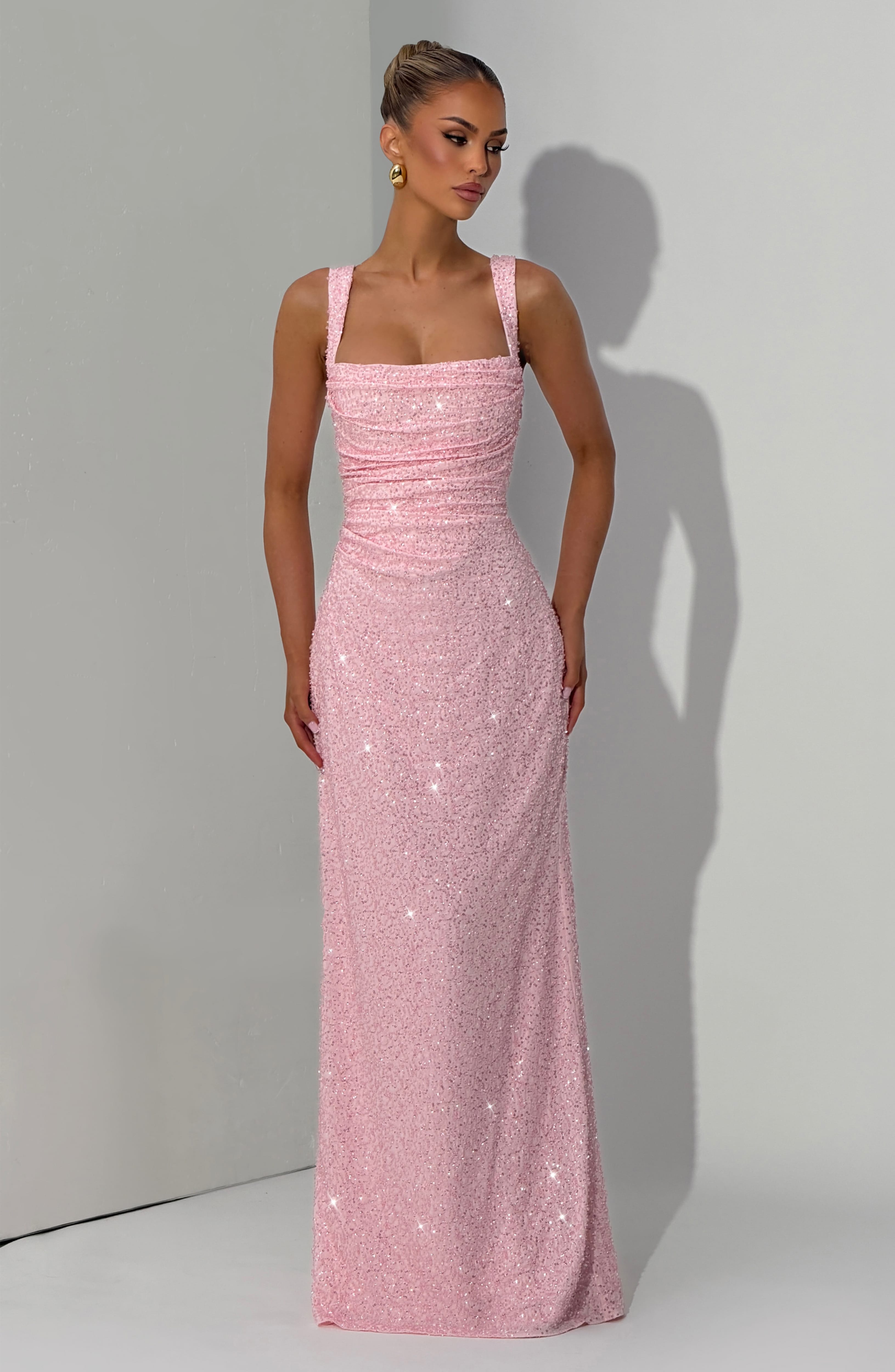 Carlota™ - Vestido Largo Bordado