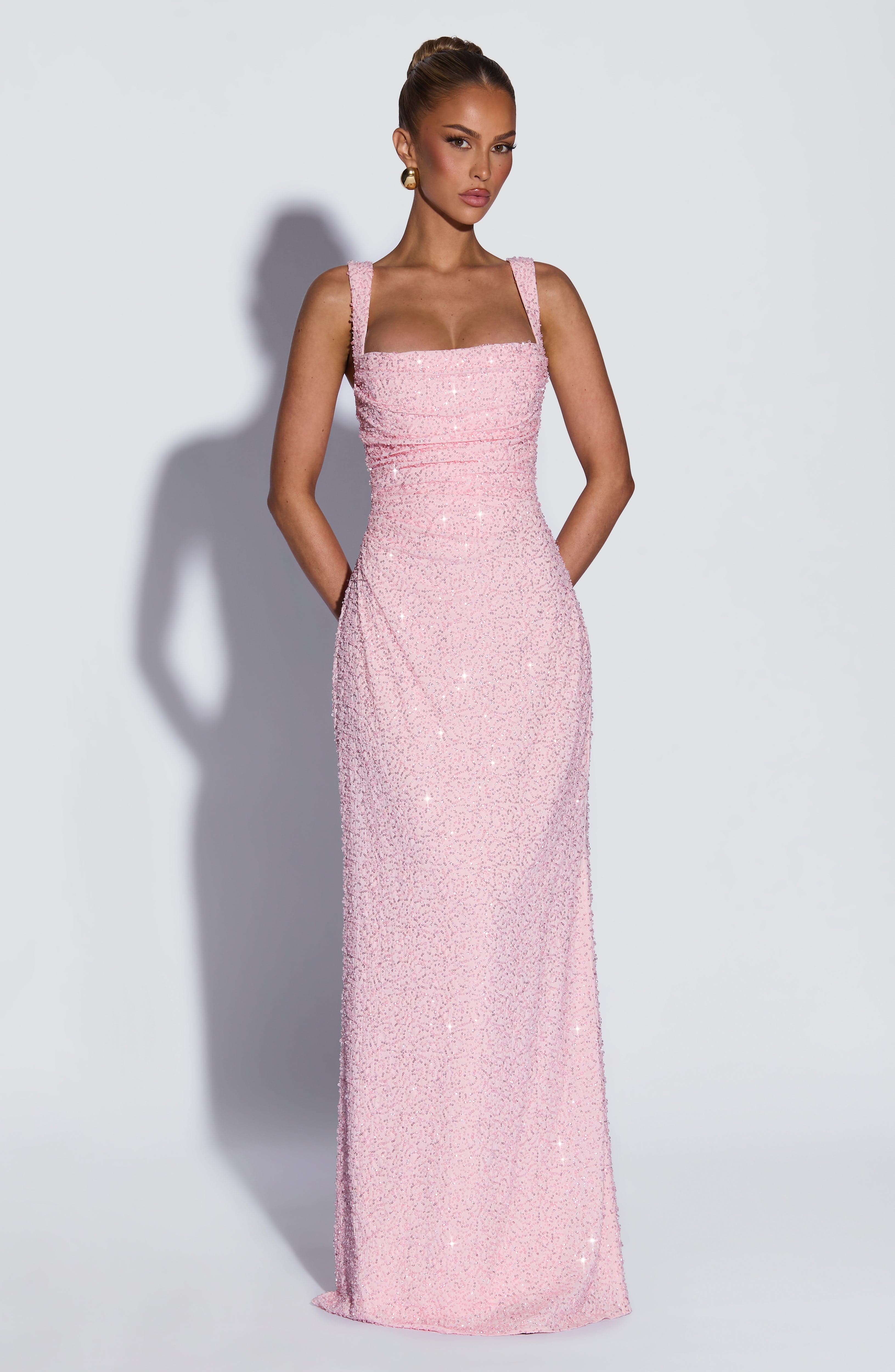 Carlota™ - Vestido Largo Bordado