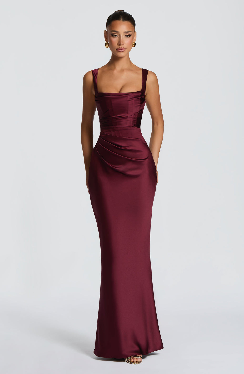 Carlota™ - Vestido Largo de Satén