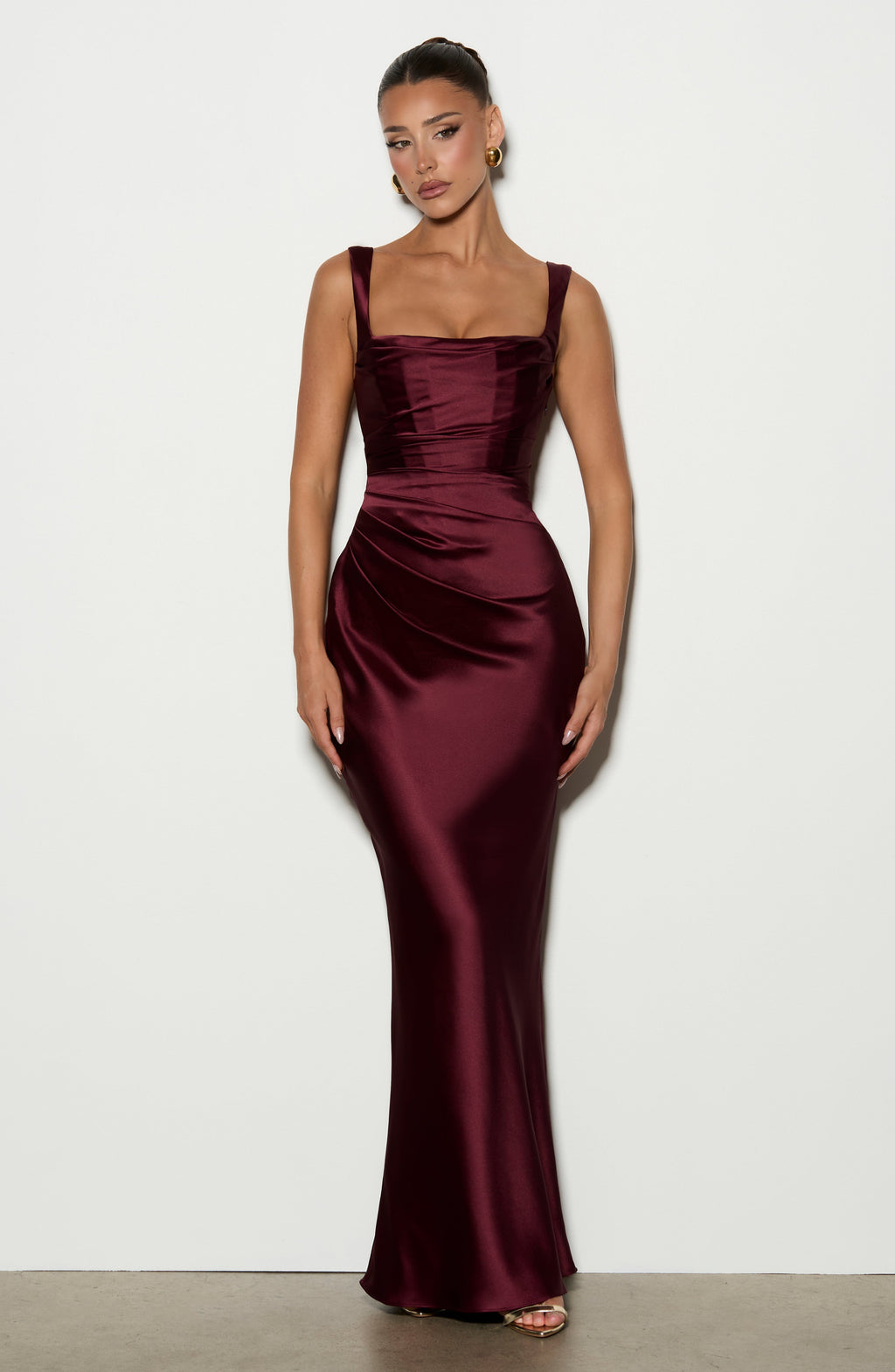 Carlota™ - Vestido Largo de Satén