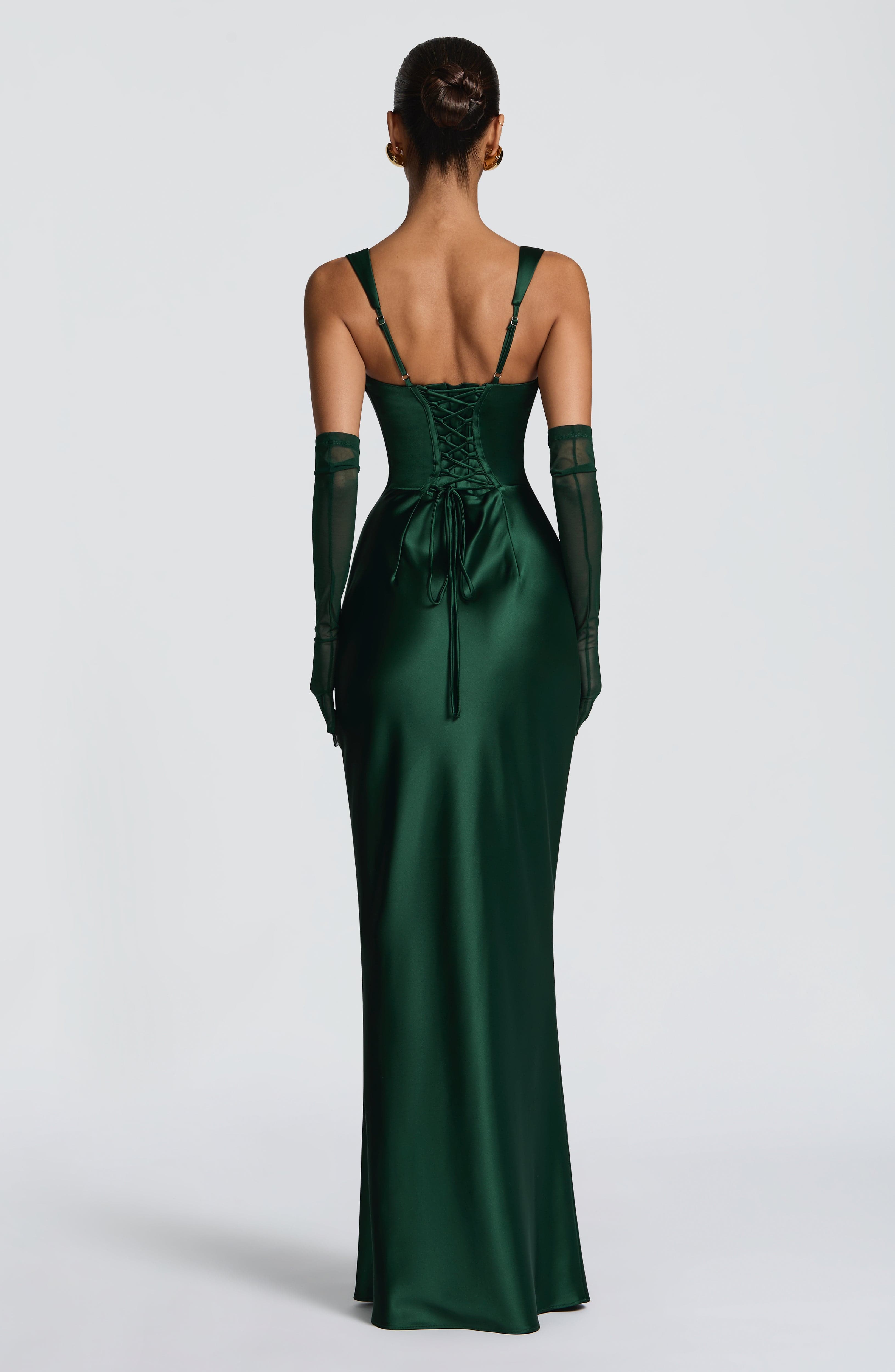 Carlota™ - Vestido Largo de Satén
