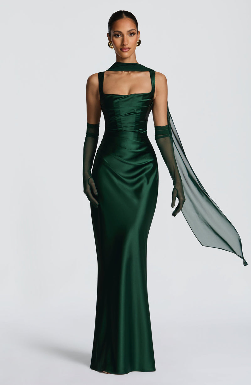 Carlota™ - Vestido Largo de Satén