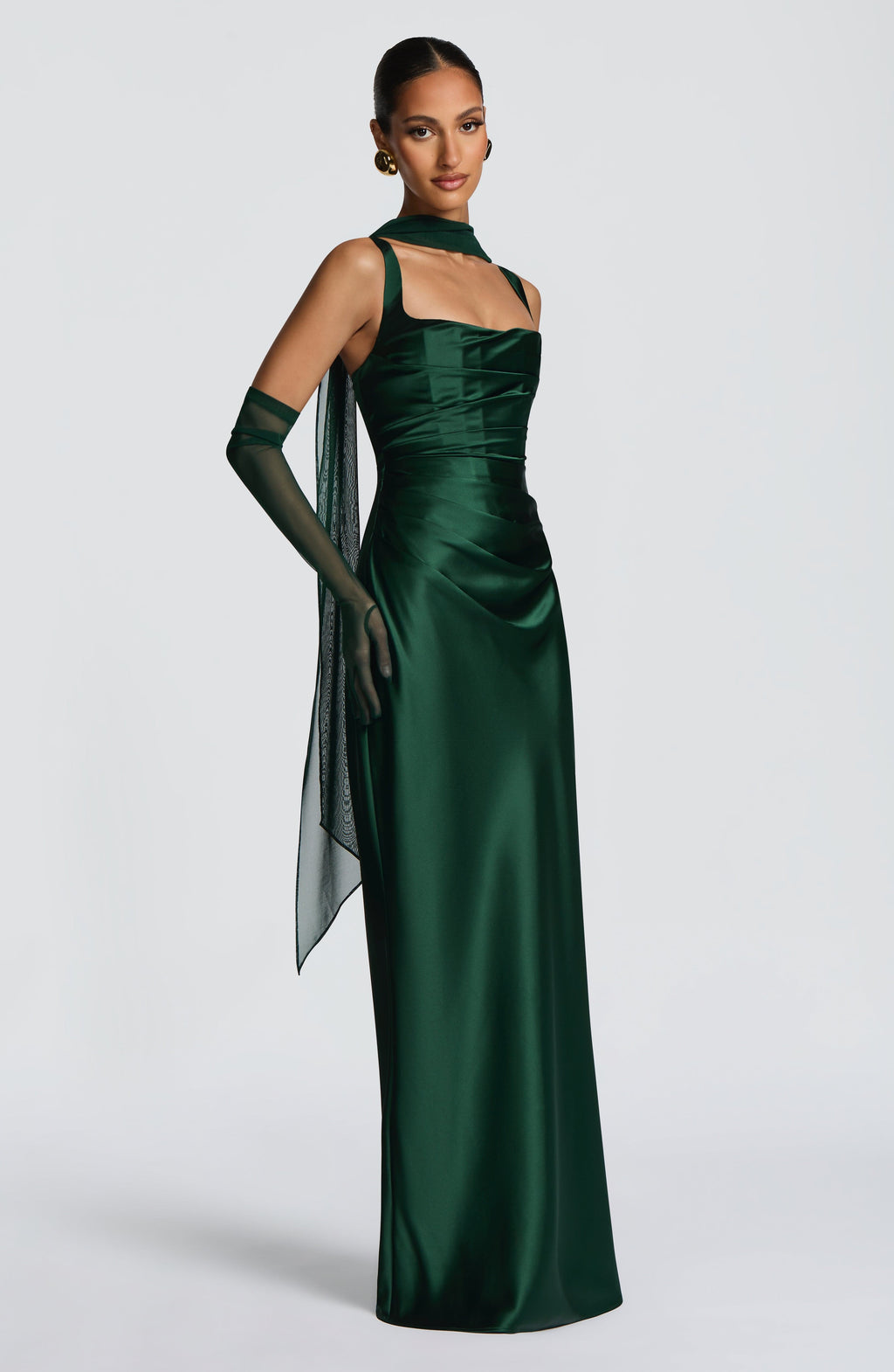 Carlota™ - Vestido Largo de Satén