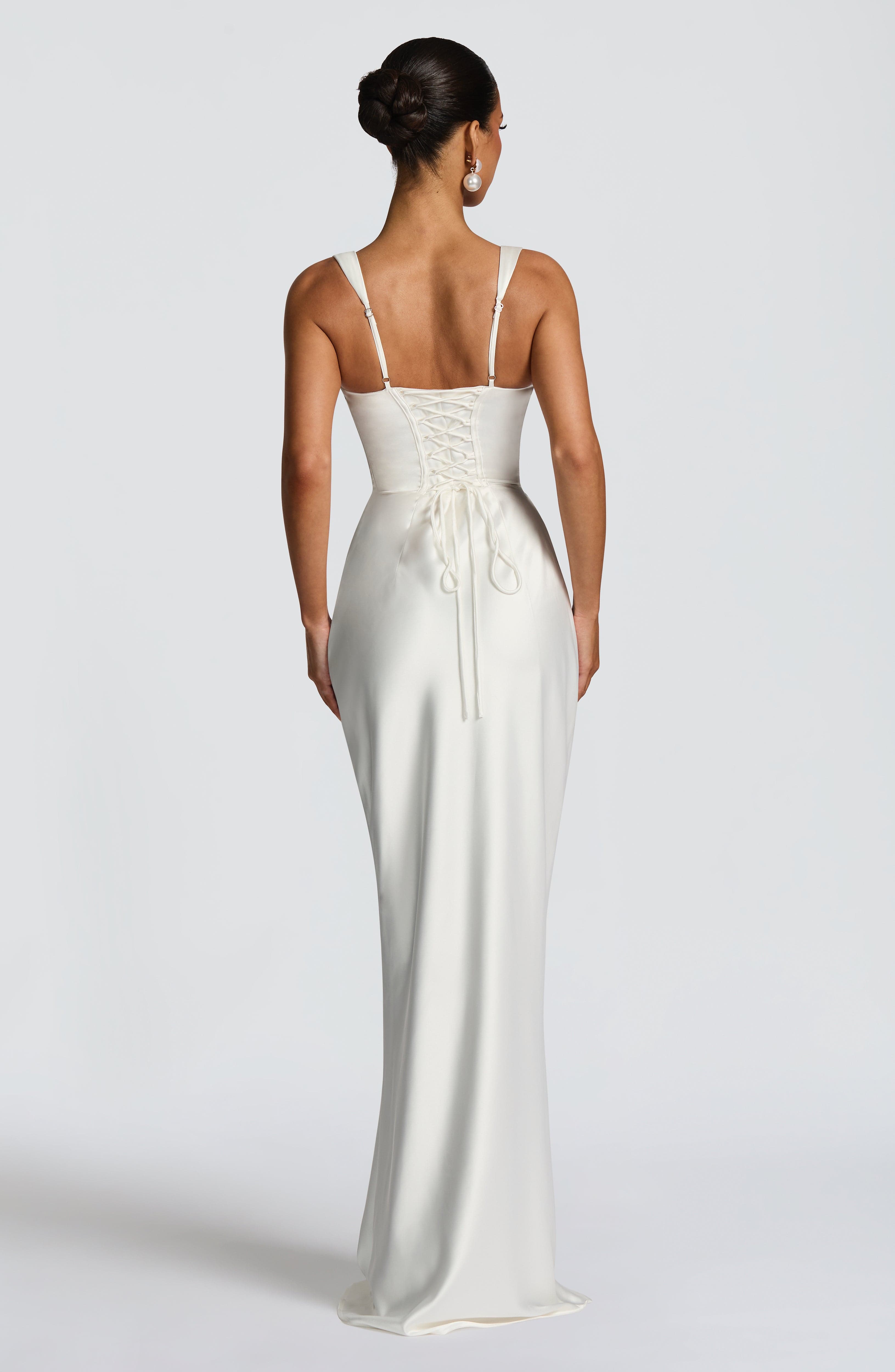 Carlota™ - Vestido Largo de Satén