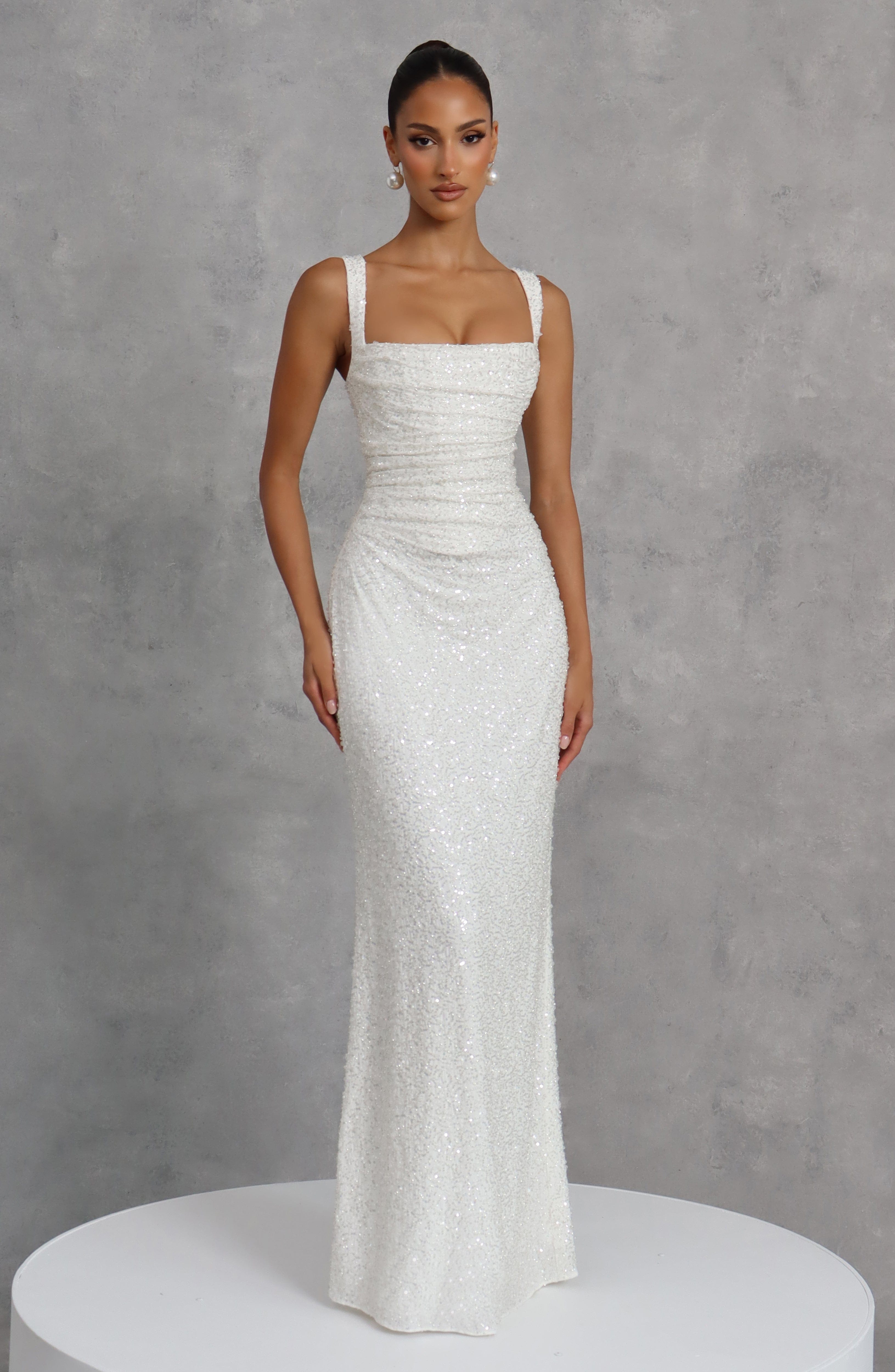 Carlota™ - Vestido Largo Bordado
