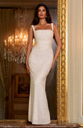 Carlota™ - Vestido Largo Bordado