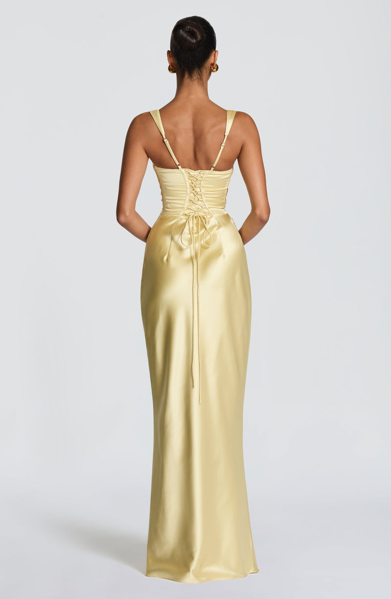 Carlota™ - Vestido Largo de Satén
