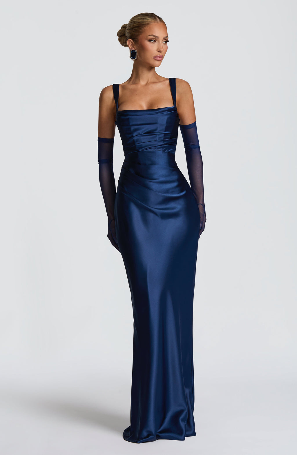 Carlota™ - Vestido Largo de Satén