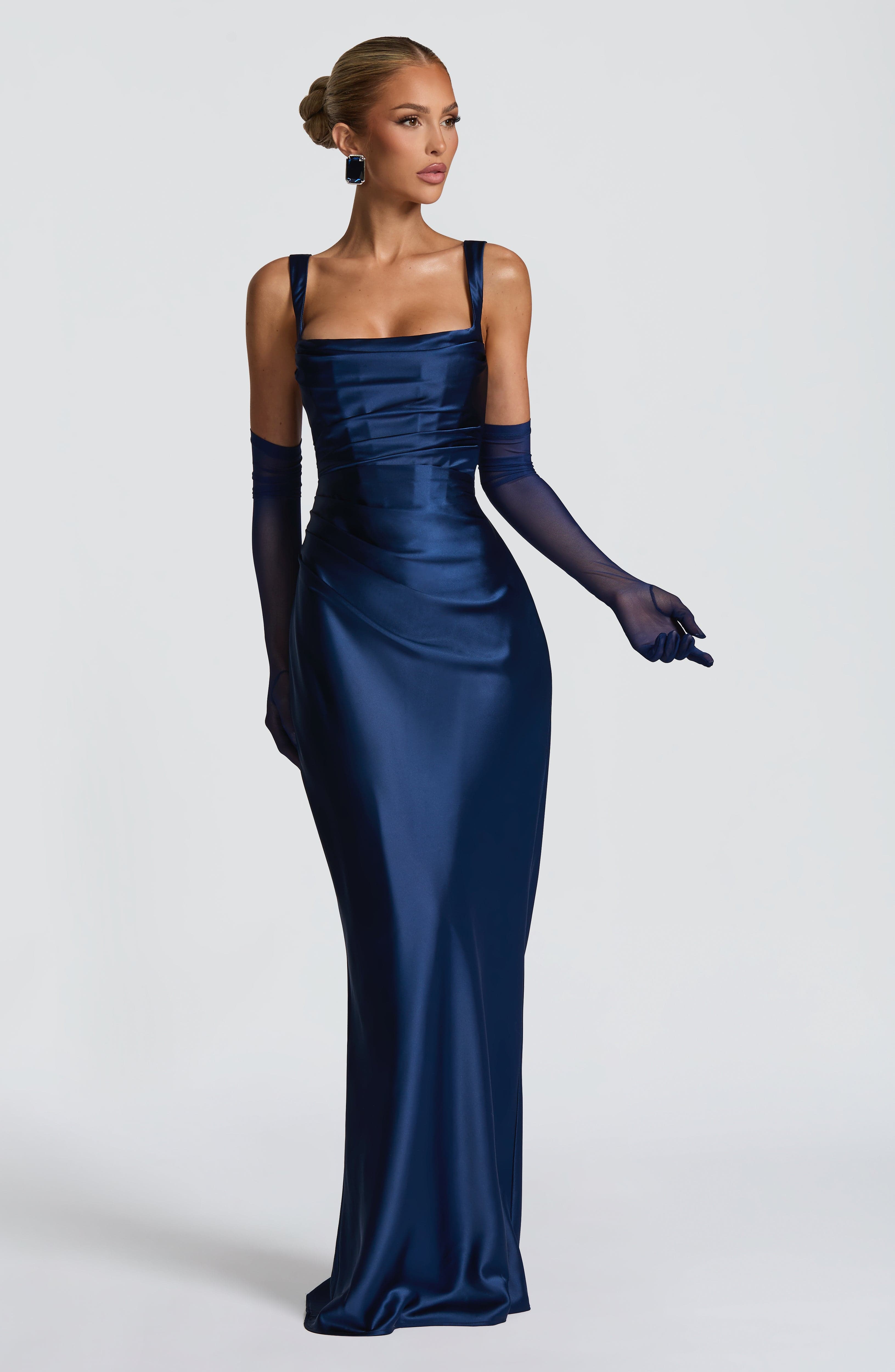 Carlota™ - Vestido Largo de Satén