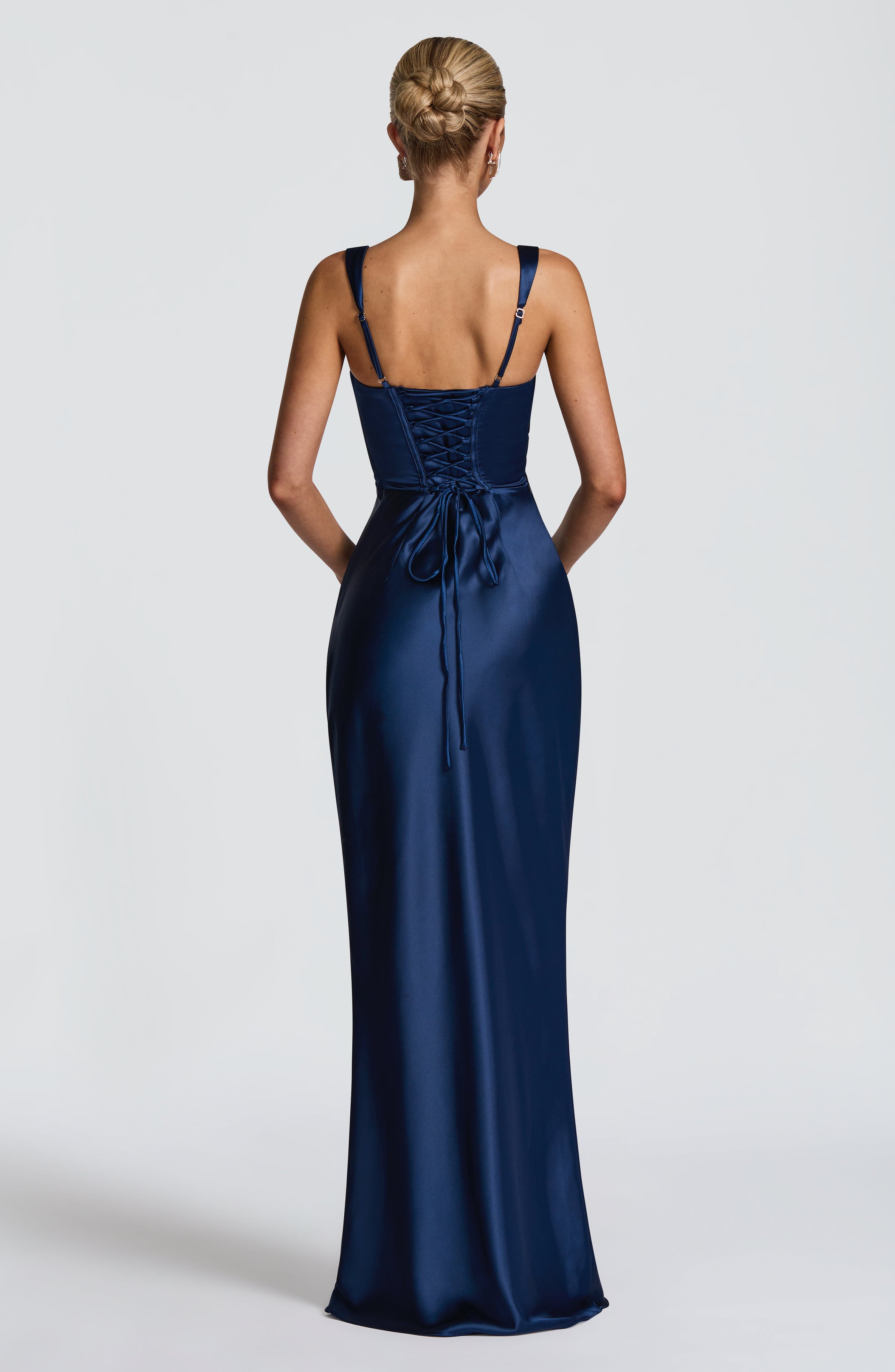 Carlota™ - Vestido Largo de Satén