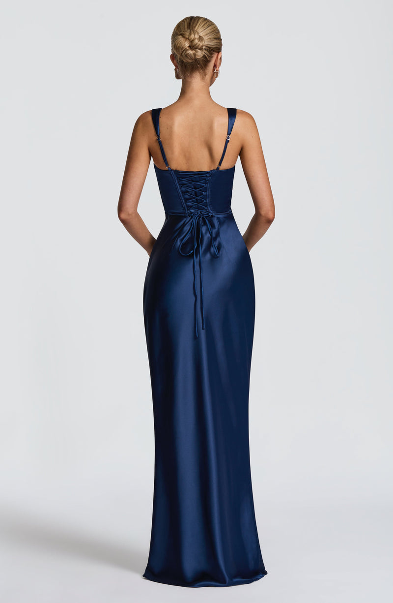 Carlota™ - Vestido Largo de Satén