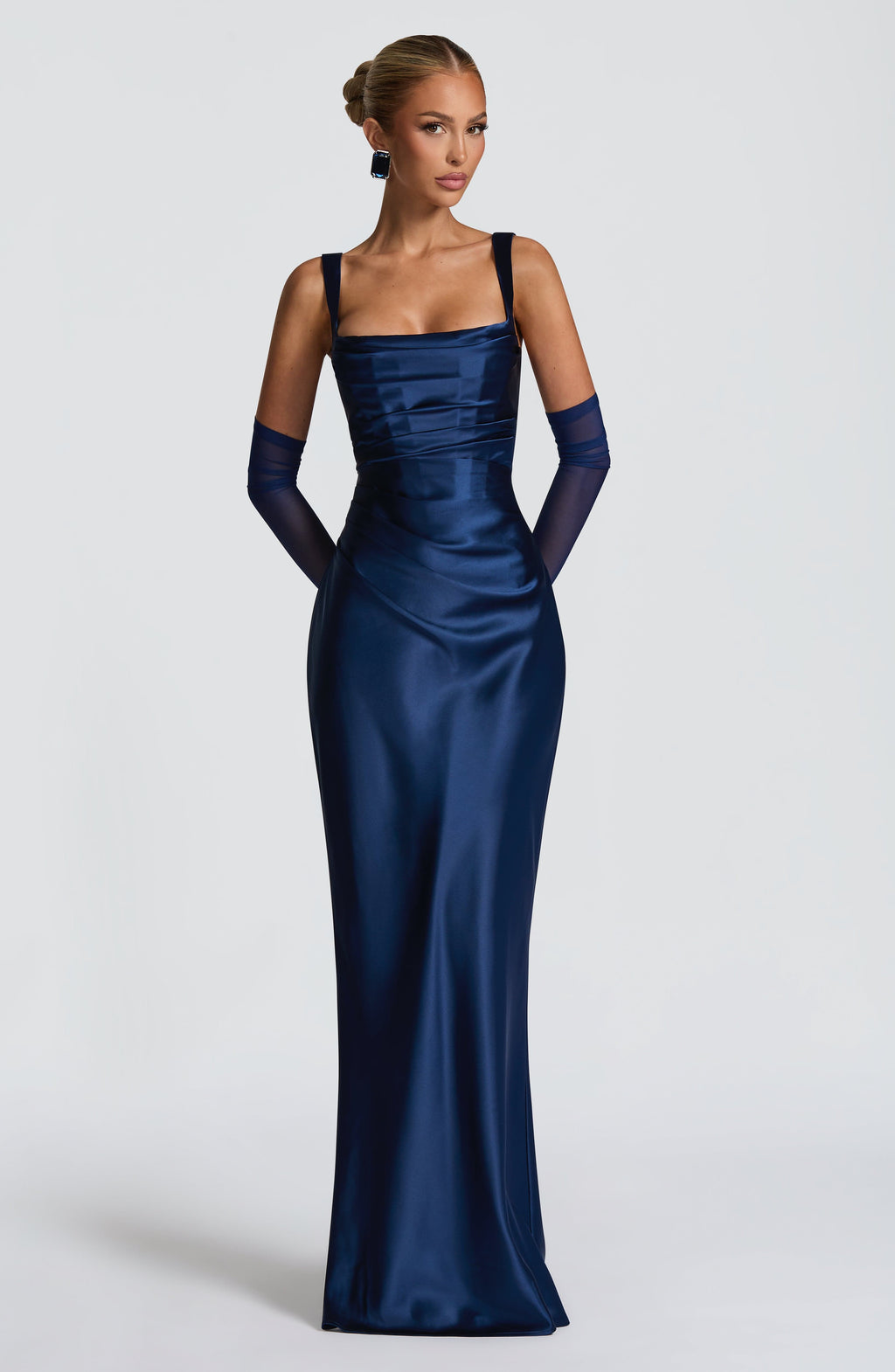 Carlota™ - Vestido Largo de Satén