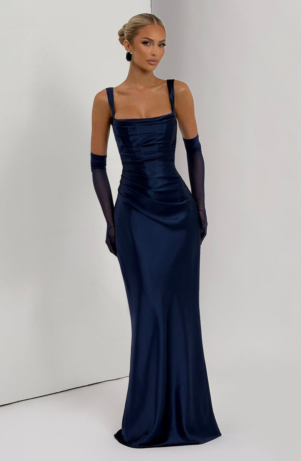 Carlota™ - Vestido Largo de Satén