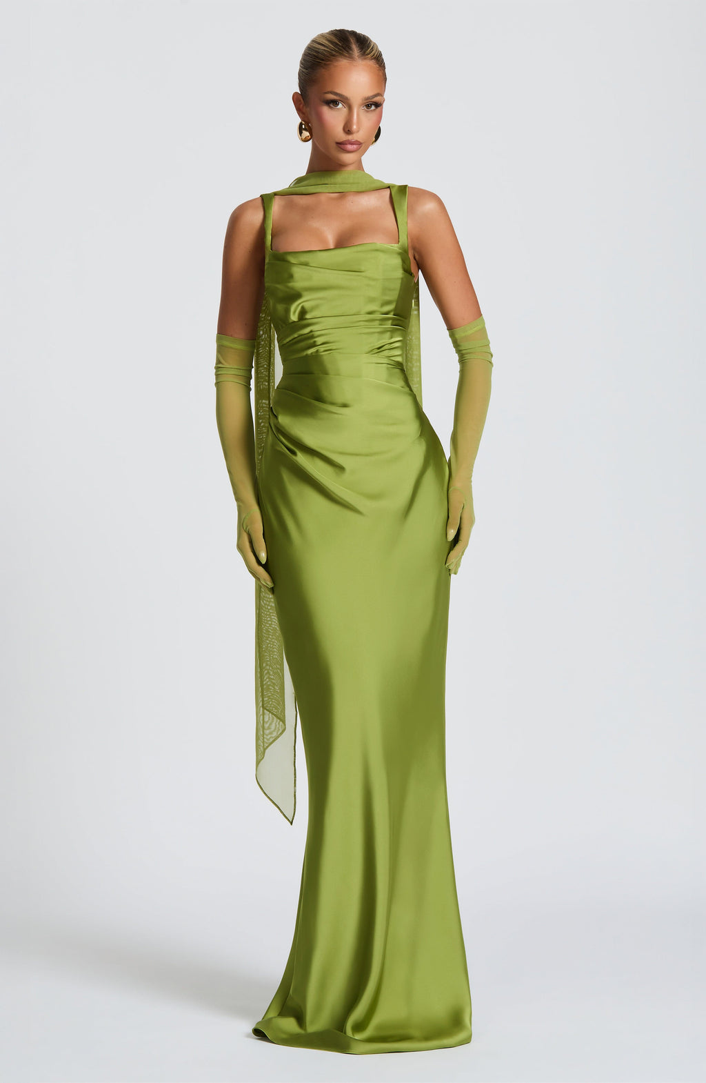 Carlota™ - Vestido Largo de Satén