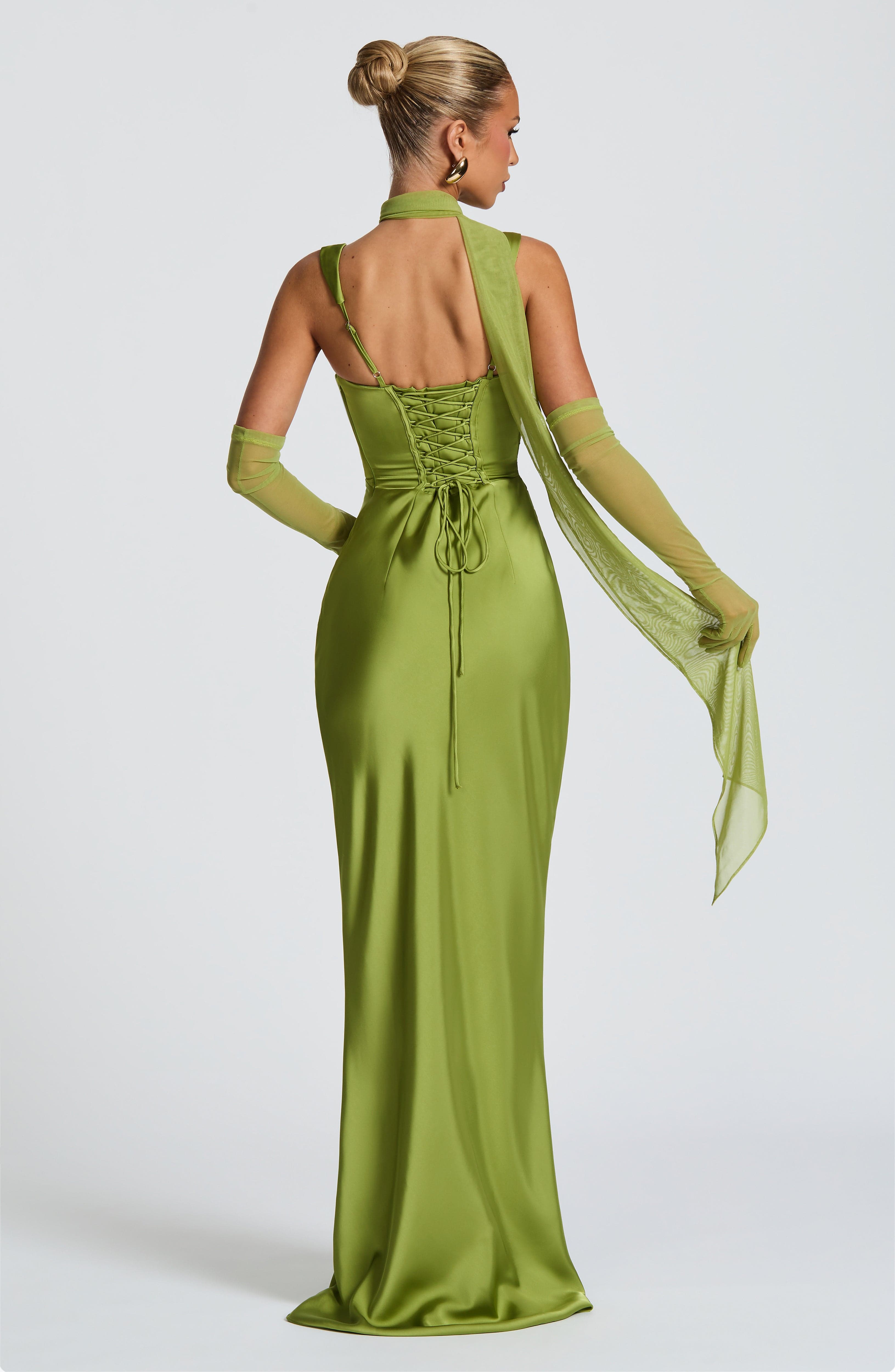 Carlota™ - Vestido Largo de Satén